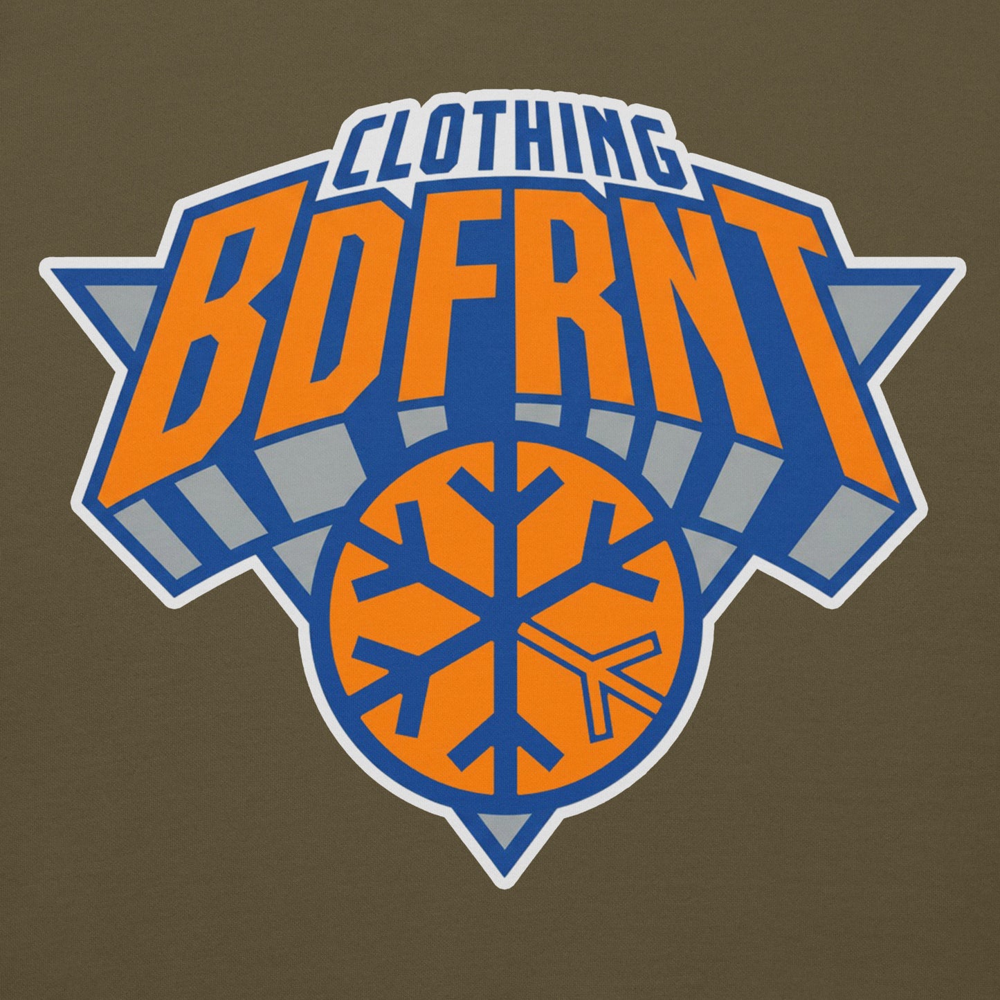 Green-BDFRNT Logo 2011 Hoodie from B.Different Clothing, graphic, graffiti-inspired streetwear