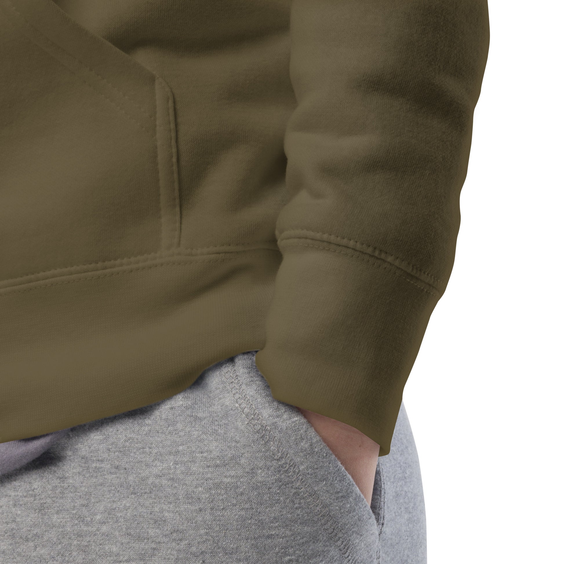 Green-BDFRNT Logo 2011 Hoodie from B.Different Clothing, detail, graffiti-inspired streetwear