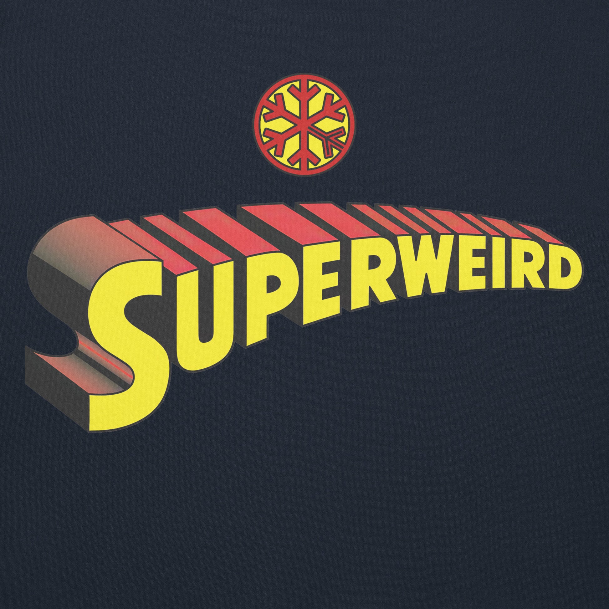 Navy-Superweird Hoodie from B.Different Clothing, graphic, graffiti-inspired streetwear