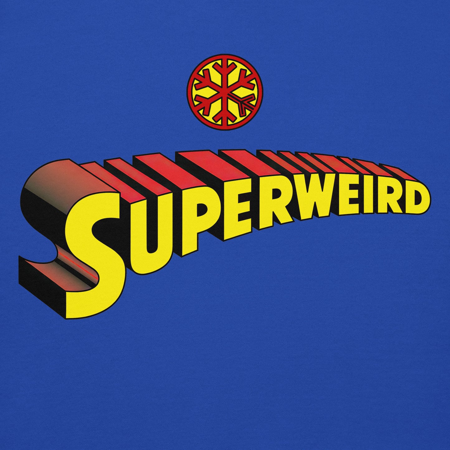 Blue-Superweird Hoodie from B.Different Clothing, graphic, graffiti-inspired streetwear