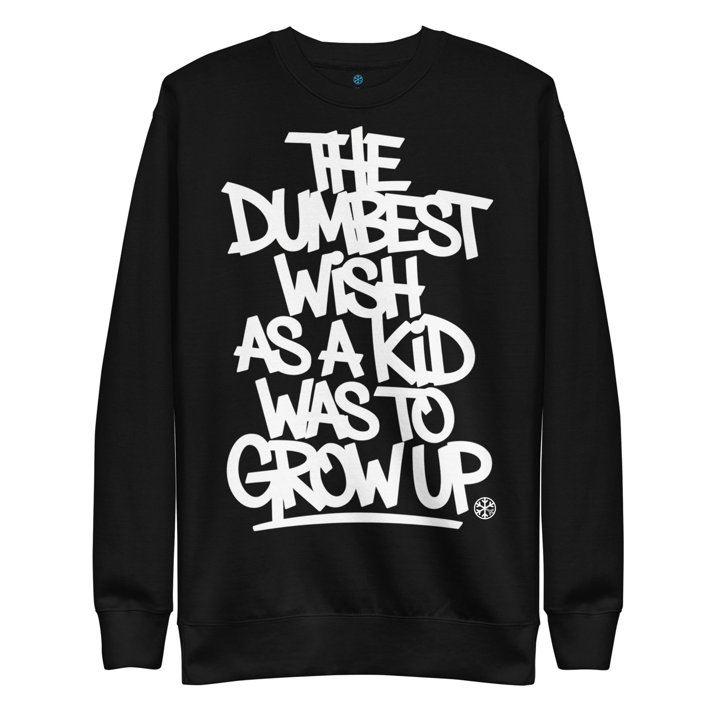 black-the-dumbest-wish-graffiti-tag-sweatshirt-front-by-b.different-clothing-graffiti-inspired-independent-streetwear-brand
