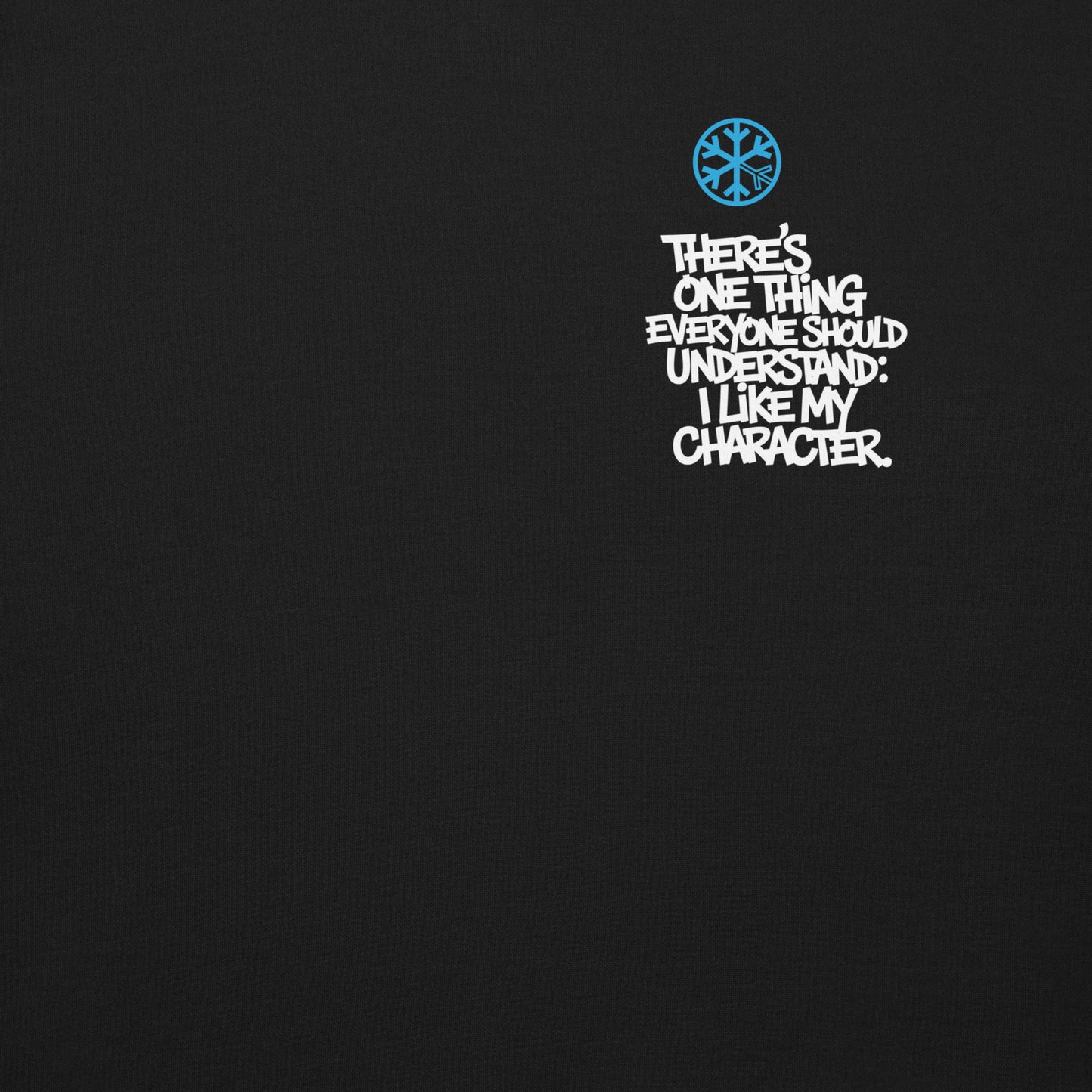 Black-Dennis Graffiti Sweatshirt from B.Different Clothing, front graphic, graffiti-inspired streetwear