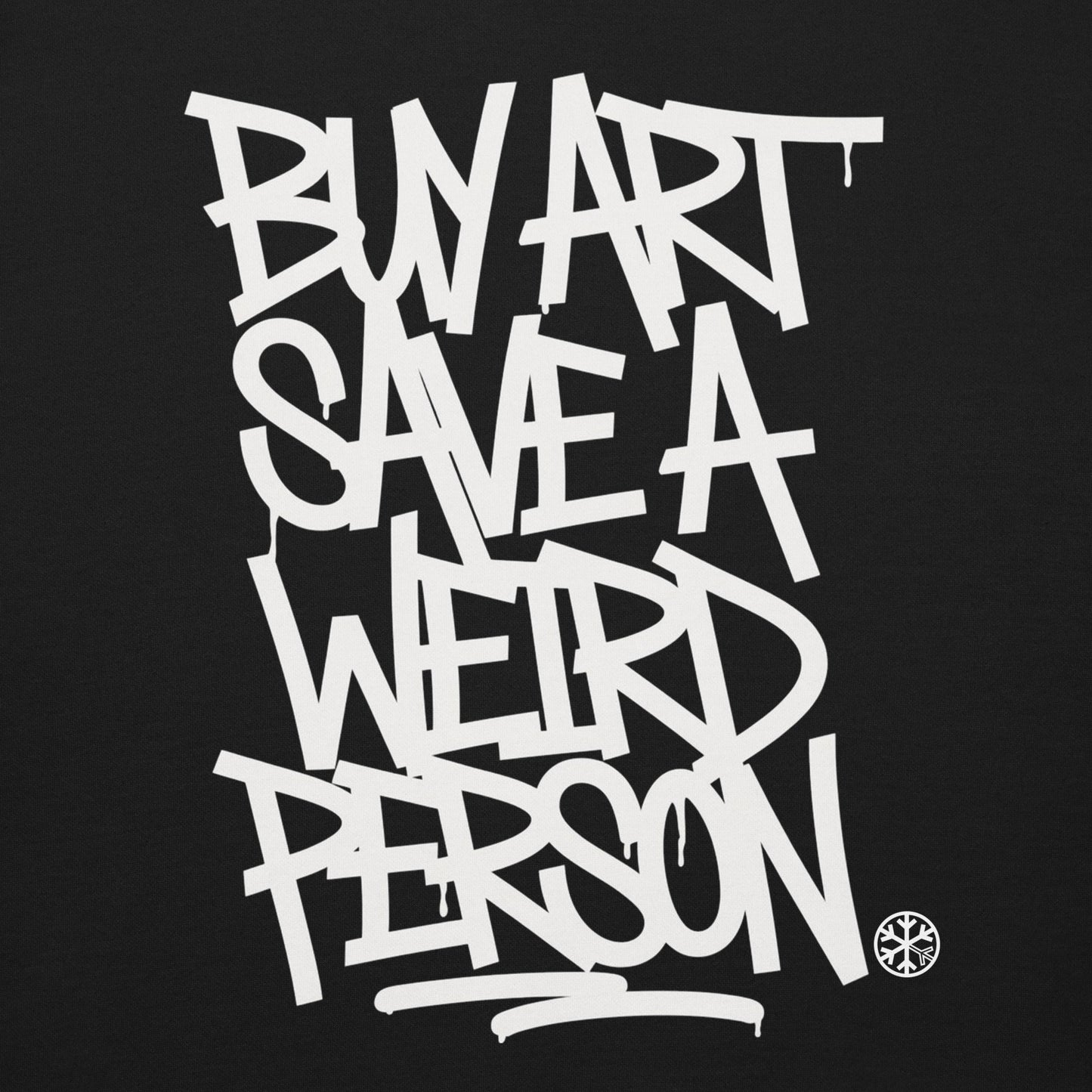 Black-Buy Art Save a Weird Person Graffiti Sweatshirt from B.Different Clothing, graphic, graffiti-inspired streetwear