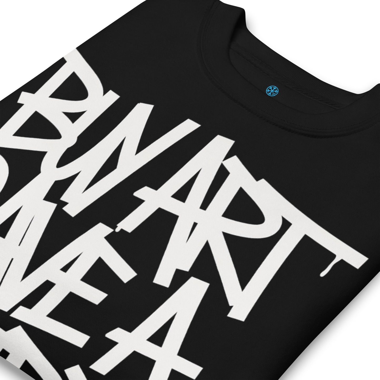 Black-Buy Art Save a Weird Person Graffiti Sweatshirt from B.Different Clothing, detail, graffiti-inspired streetwear