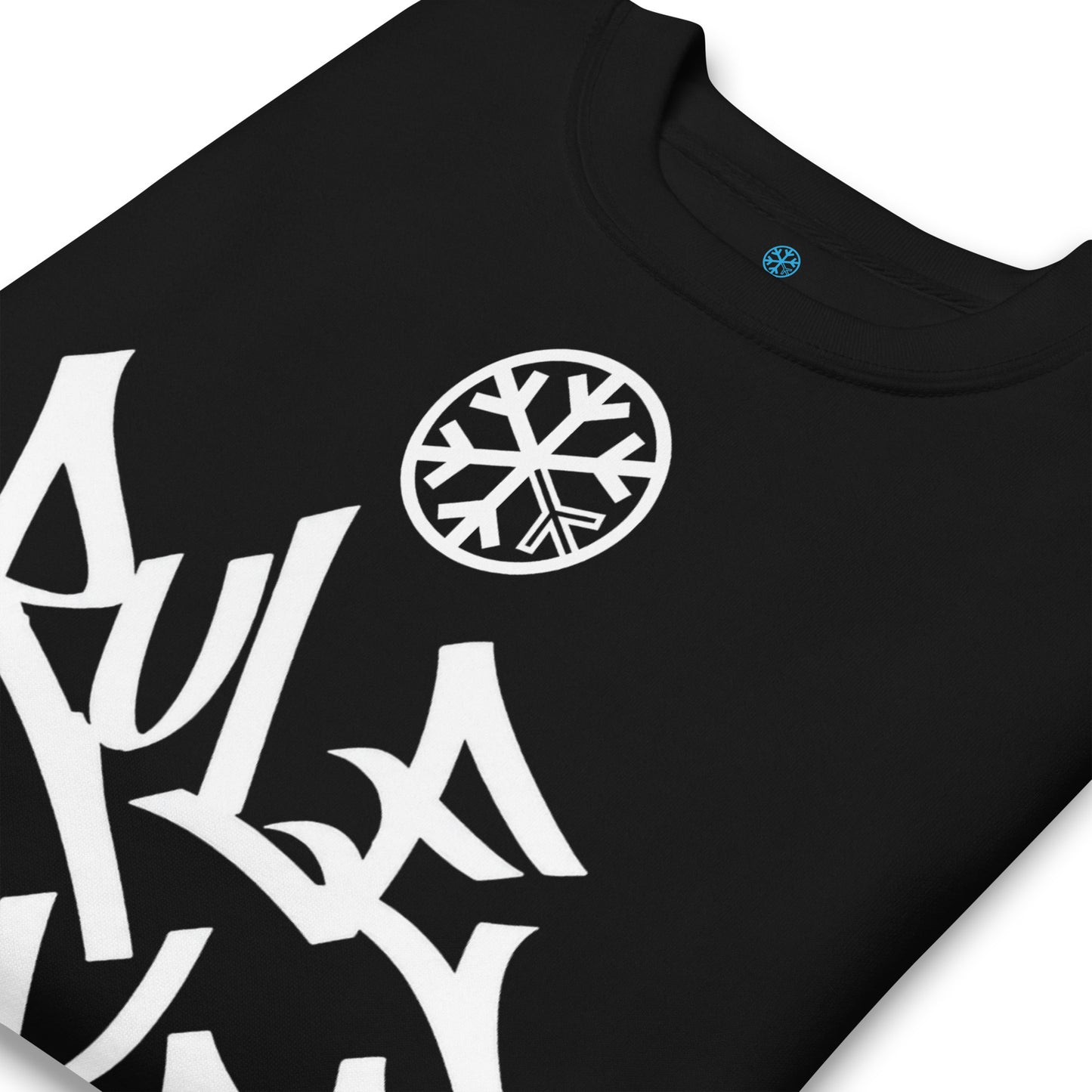 Black-Rule Breaker Graffiti Tag Sweatshirt from B.Different Clothing, detail, graffiti-inspired streetwear
