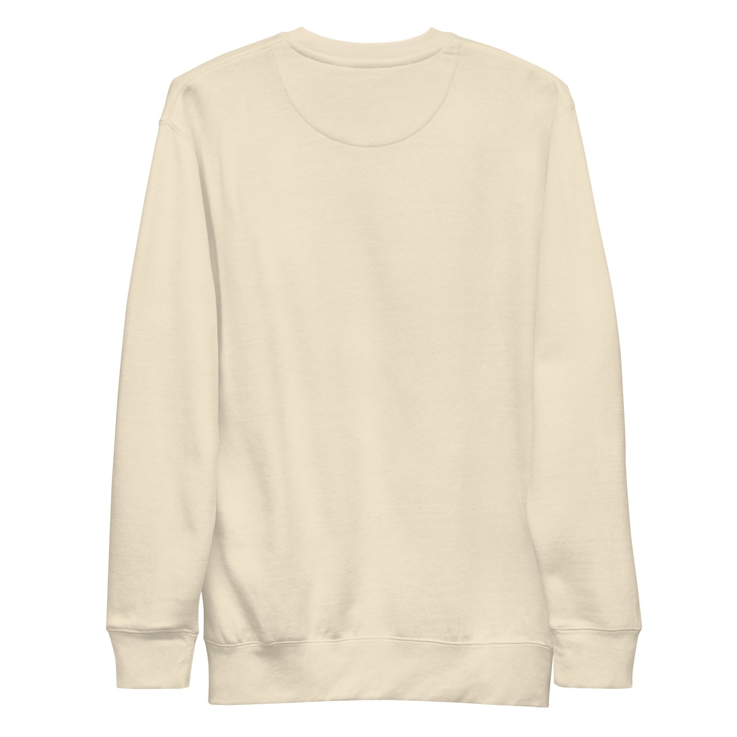 Beige-Stay Weird Graffiti Throw-up Sweatshirt from B.Different Clothing, back view, graffiti-inspired streetwear
