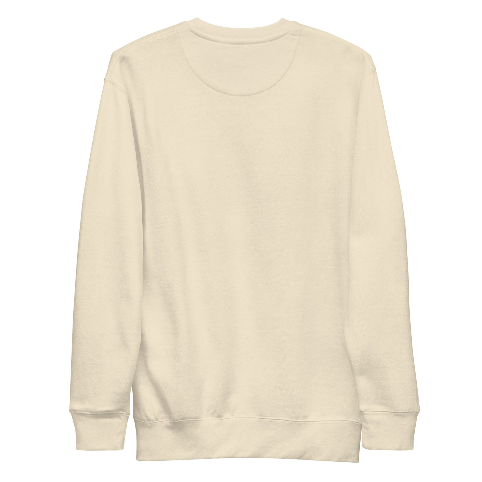 Beige-Caos One Collab Graffiti Sweatshirt from B.Different Clothing, back view, graffiti-inspired streetwear