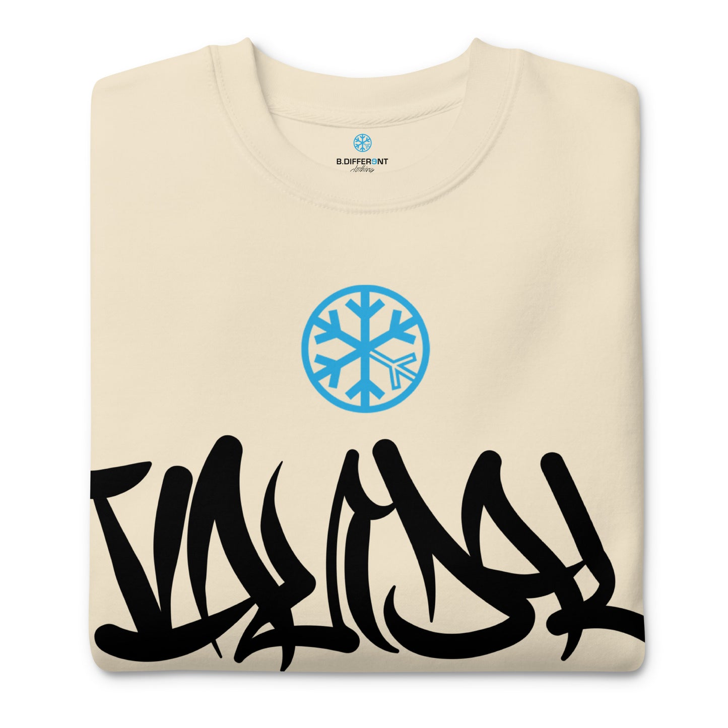 beige-vandal-graffiti-tag-sweatshirt-front-by-b.different-clothing-graffiti-inspired-independent-streetwear-brand