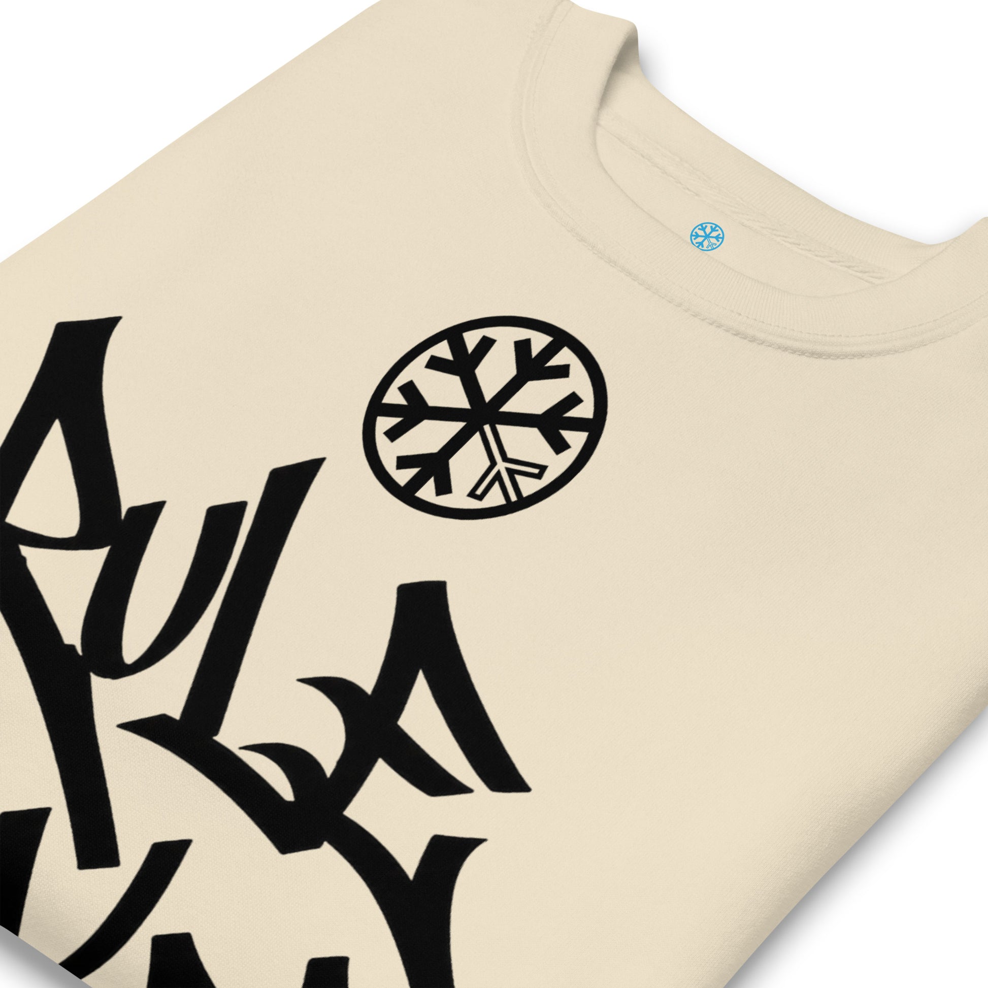 Bone-Rule Breaker Graffiti Tag Sweatshirt from B.Different Clothing, detail, graffiti-inspired streetwear