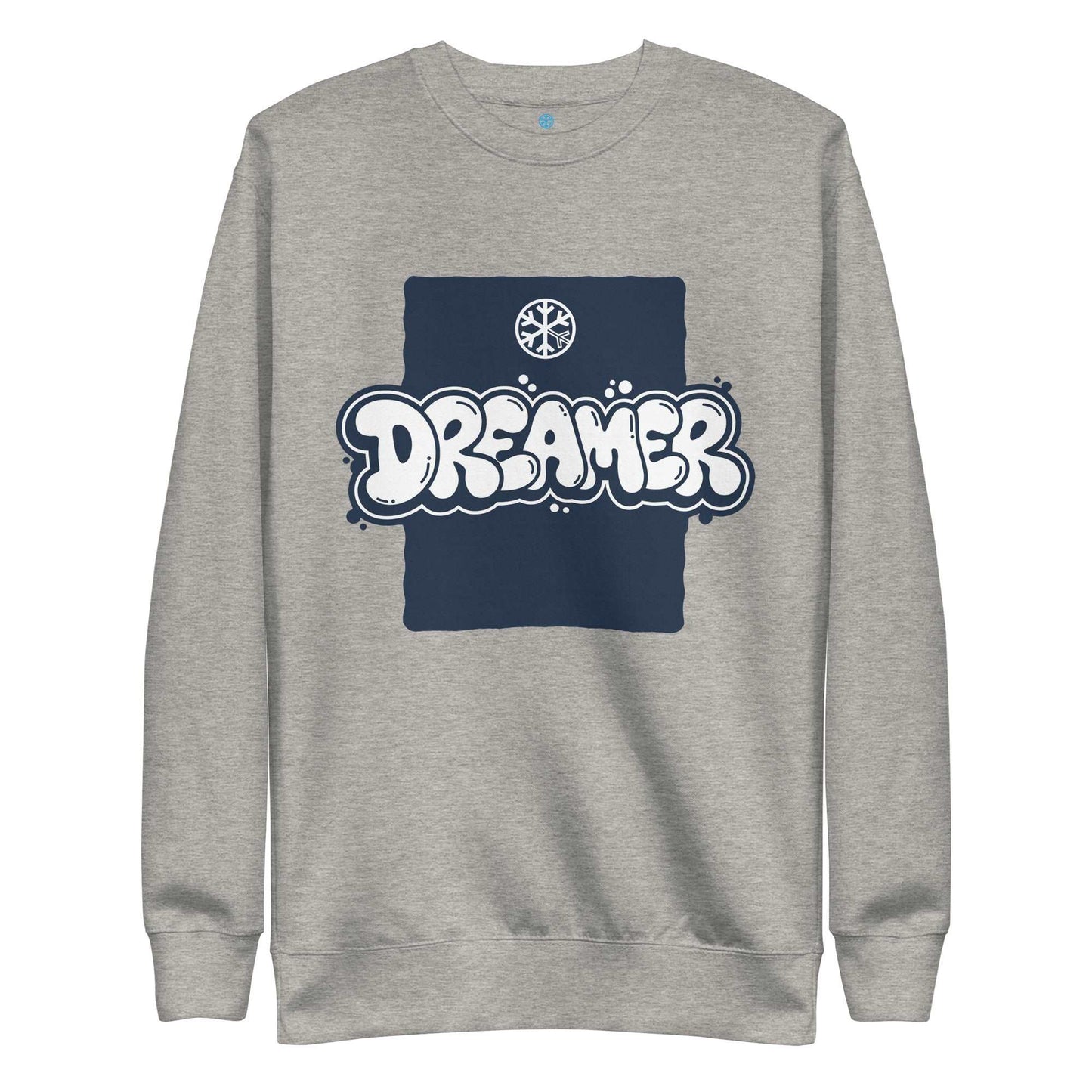 gray-dreamer-graffiti-throw-up-sweatshirt-front-by-b.different-clothing-graffiti-inspired-independent-streetwear-brand