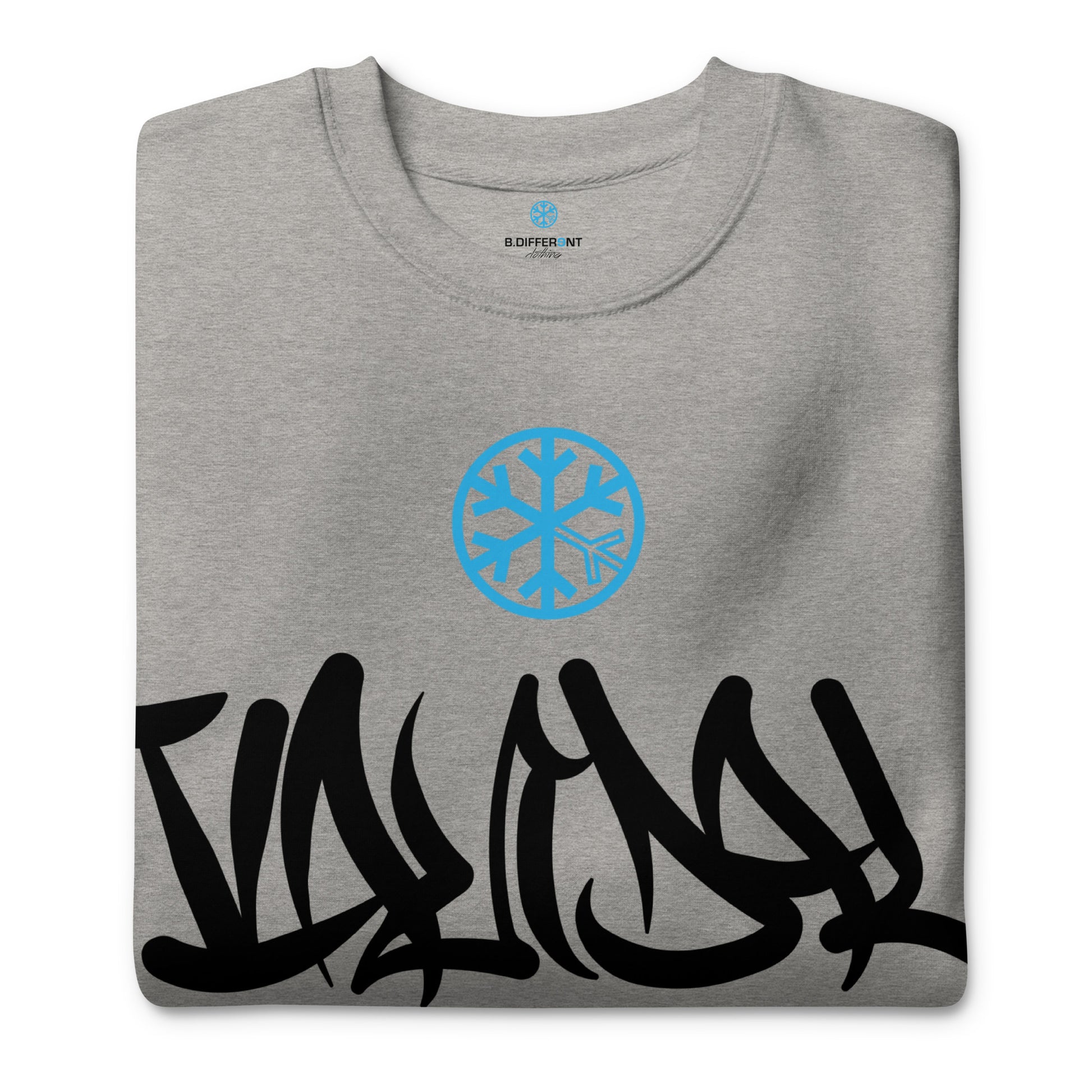 gray-vandal-graffiti-tag-sweatshirt-front-by-b.different-clothing-graffiti-inspired-independent-streetwear-brand