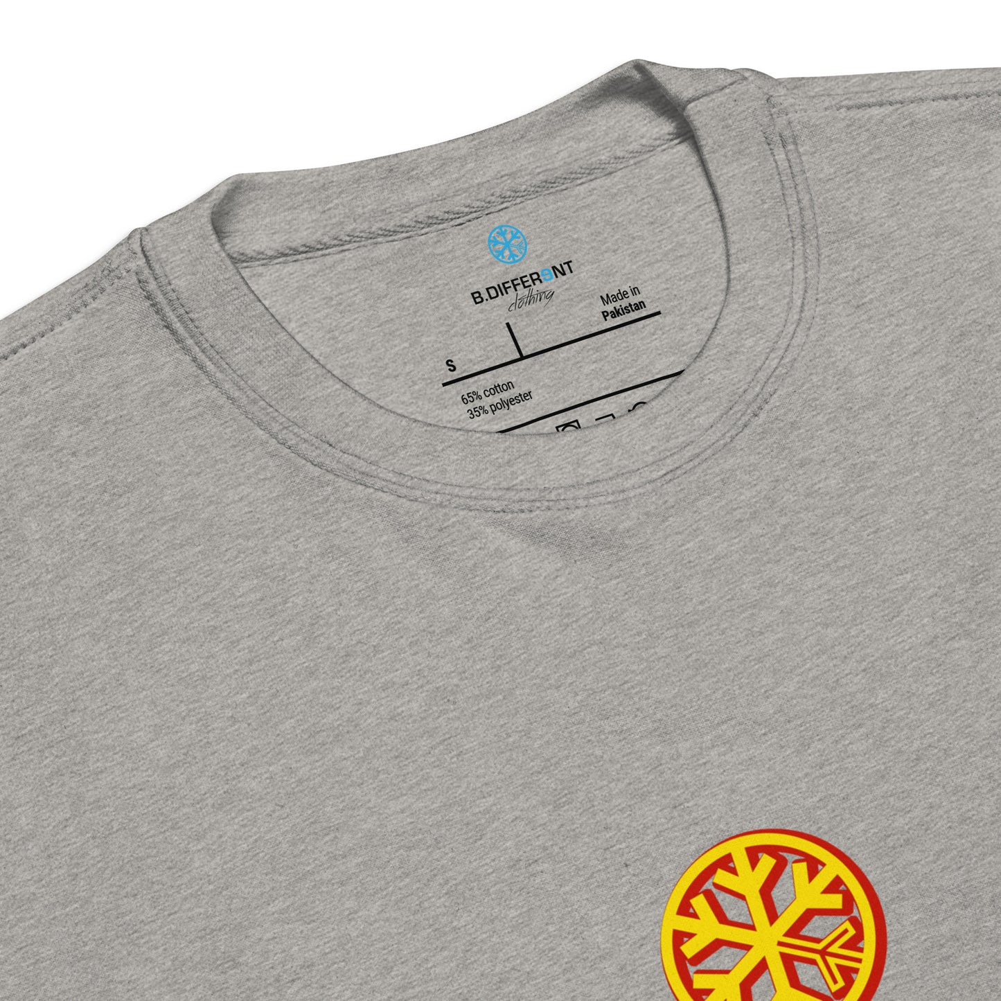 Gray-Natural Born Writers Graffiti Sweatshirt from B.Different Clothing, collar, graffiti-inspired streetwear