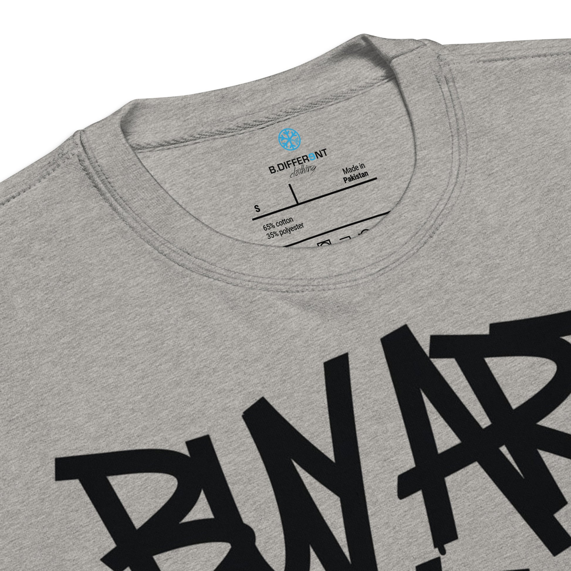 Gray-Buy Art Save a Weird Person Graffiti Sweatshirt from B.Different Clothing, collar, graffiti-inspired streetwear