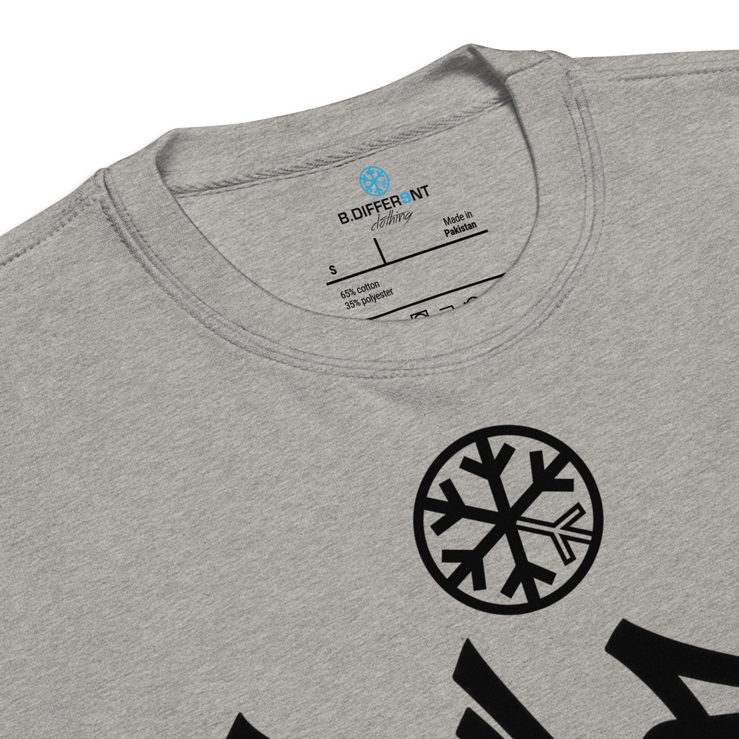 Carbon Grey-Rule Breaker Graffiti Tag Sweatshirt from B.Different Clothing, collar, graffiti-inspired streetwear