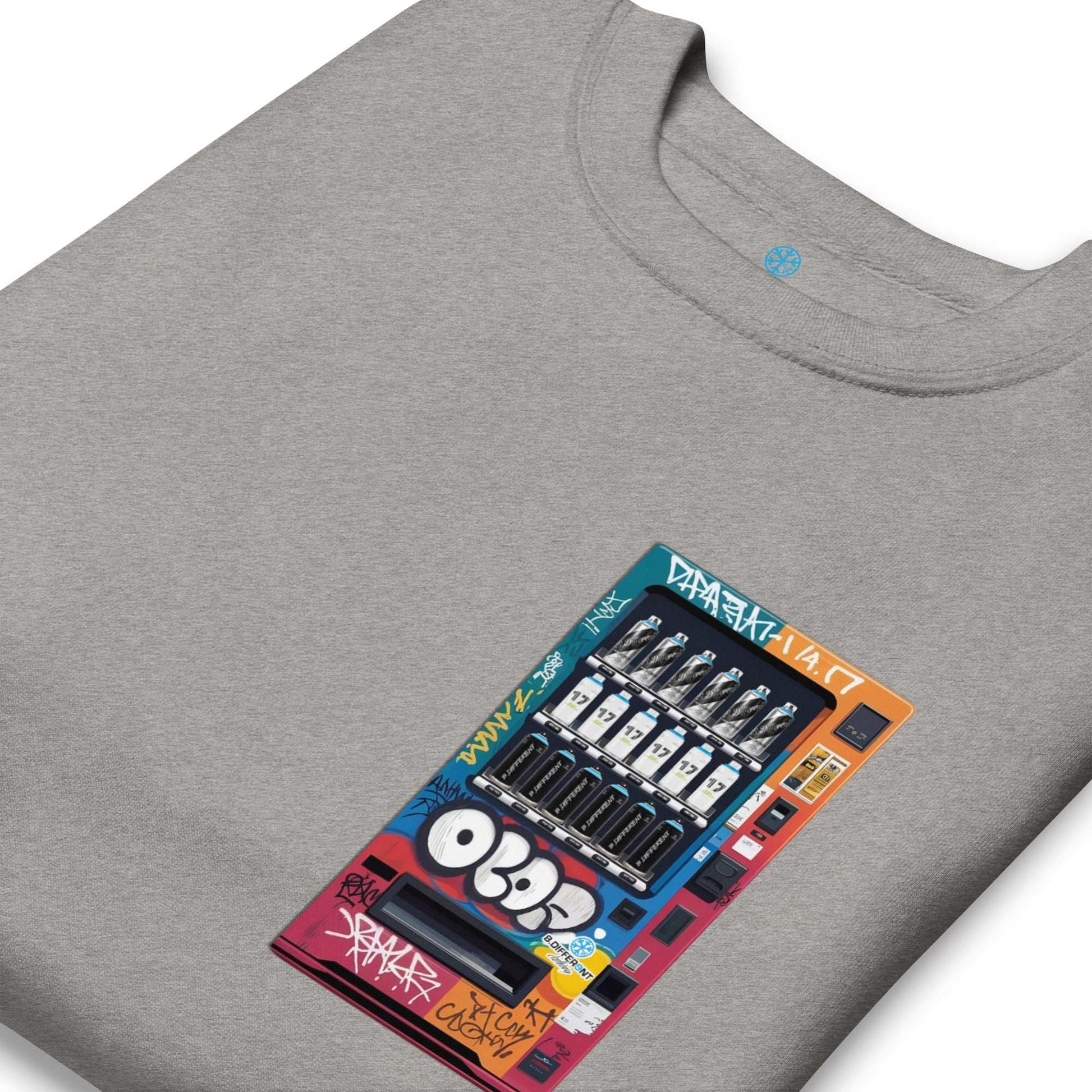 gray-graffiti-vending-machine-sweatshirt-by-b.different-clothing-graffiti-inspired-independent-streetwear-brand