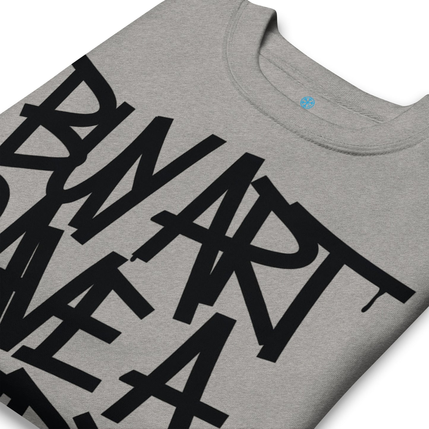 Gray-Buy Art Save a Weird Person Graffiti Sweatshirt from B.Different Clothing, detail, graffiti-inspired streetwear