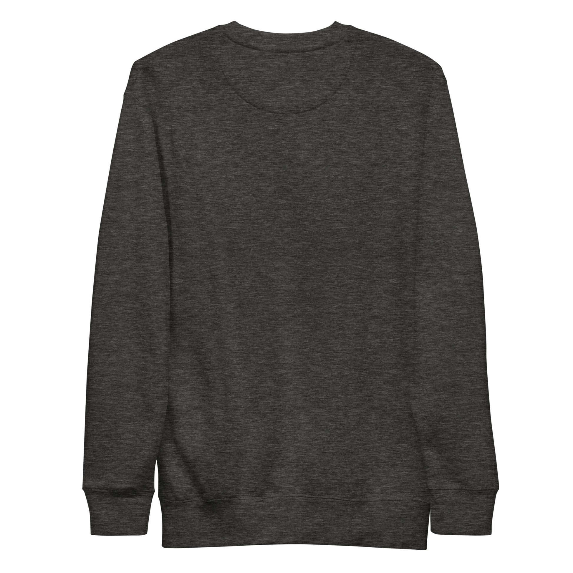 Darkgray-Weirdo Graffiti Throwie Sweatshirt from B.Different Clothing, back view, graffiti-inspired streetwear