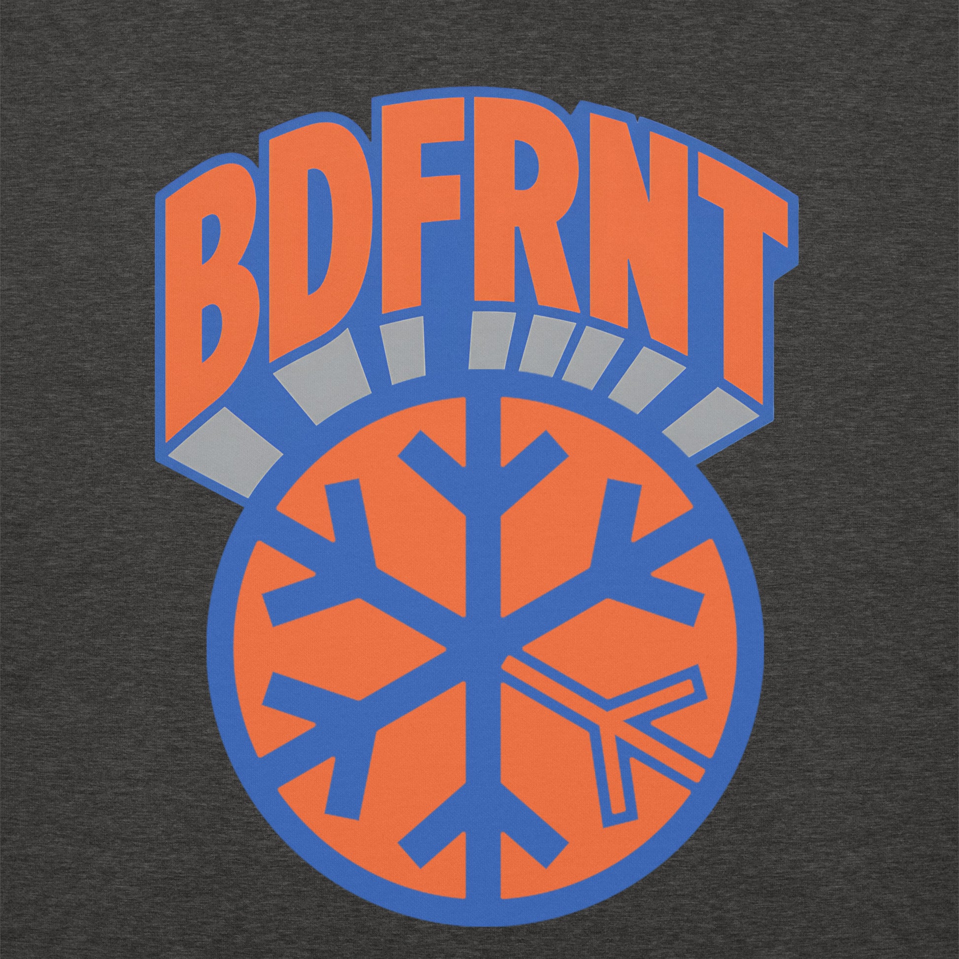 Darkgray-BDFRNT Logo 1989 Sweatshirt from B.Different Clothing, graphic, graffiti-inspired streetwear
