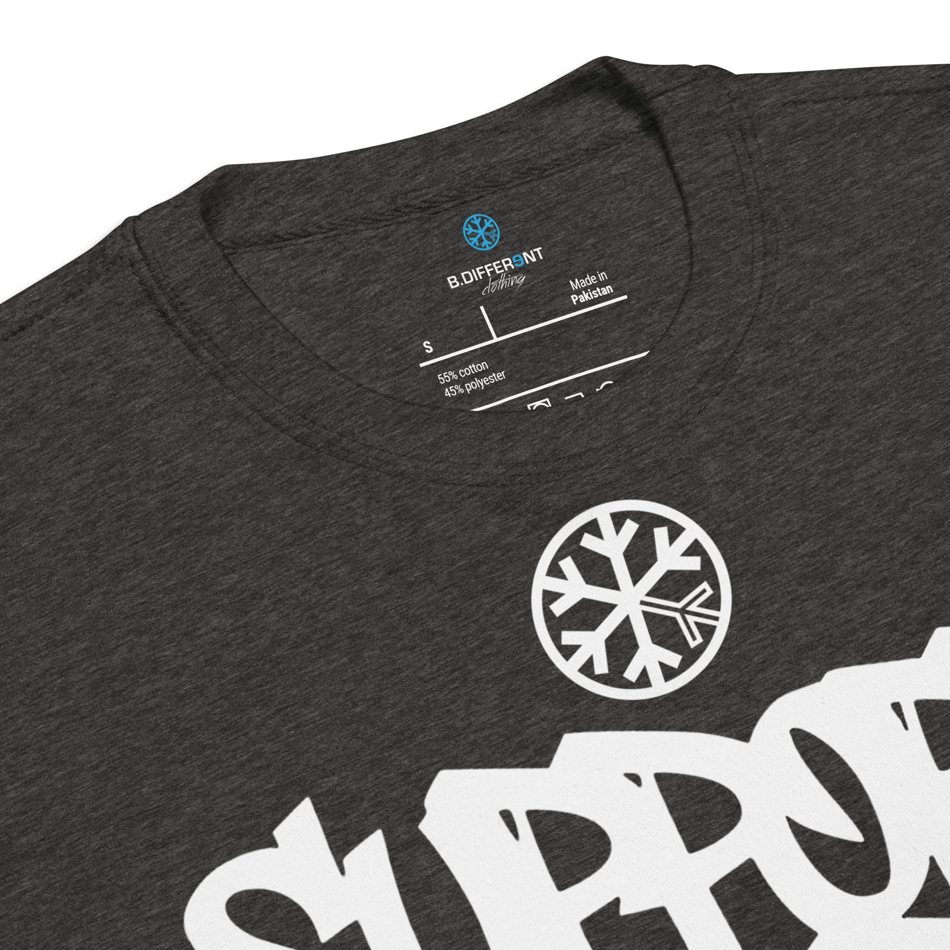 Darkgray-Support Your Local Graffiti Artists Sweatshirt from B.Different Clothing, collar, graffiti-inspired streetwear