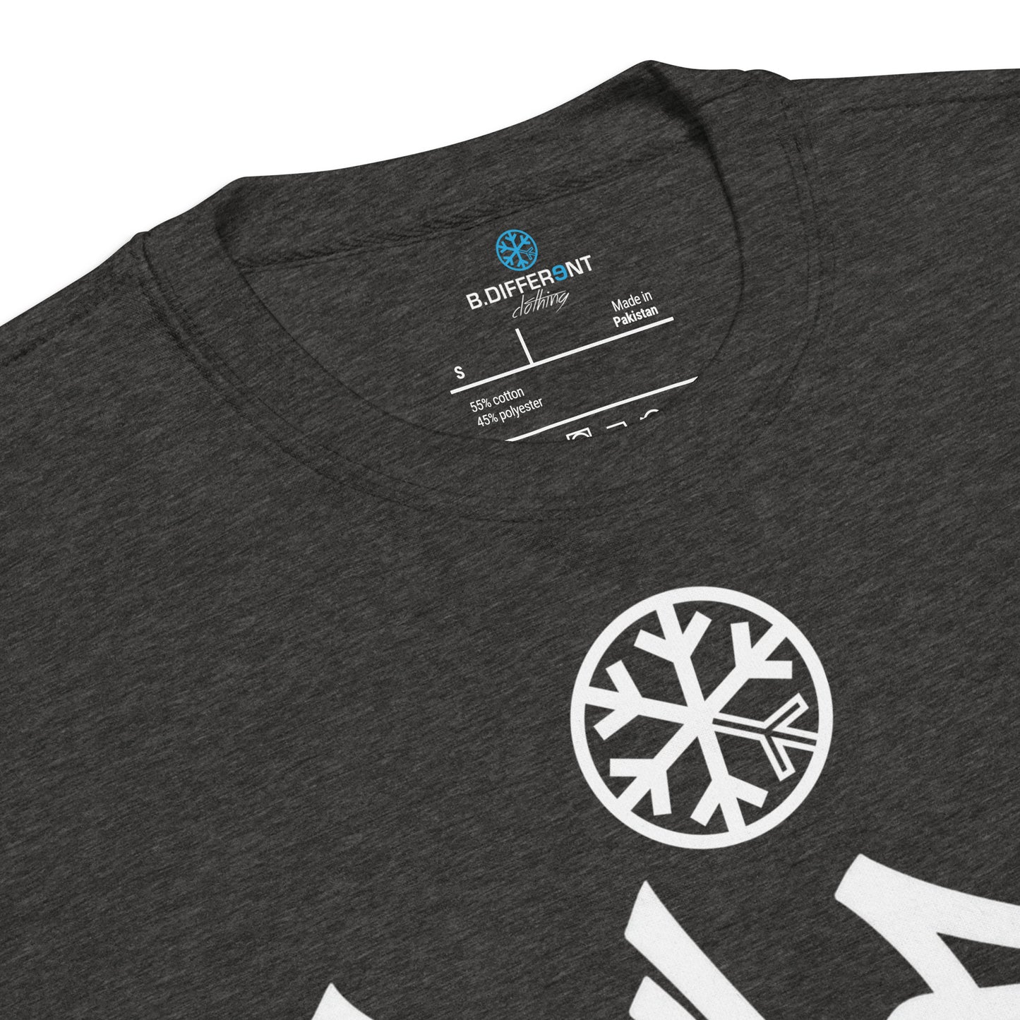 Charcoal Heather-Rule Breaker Graffiti Tag Sweatshirt from B.Different Clothing, collar, graffiti-inspired streetwear