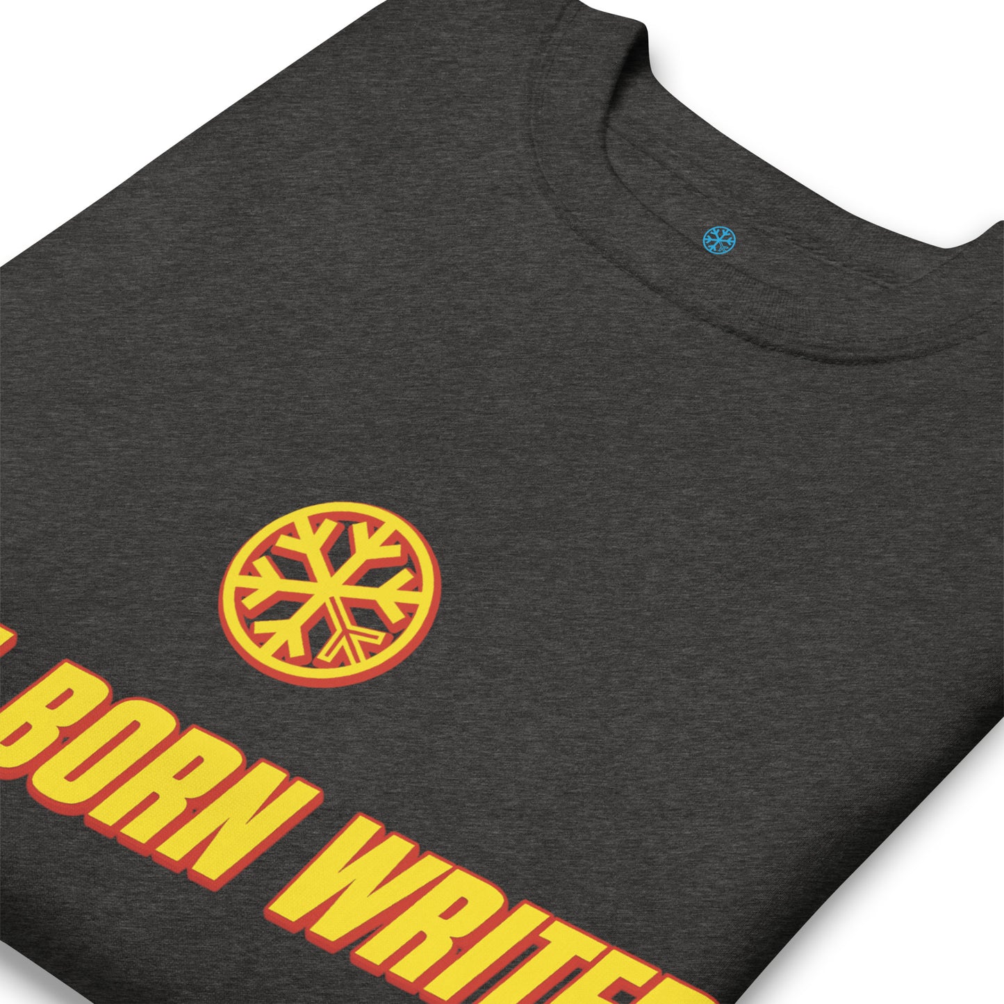 Darkgray-Natural Born Writers Graffiti Sweatshirt from B.Different Clothing, detail, graffiti-inspired streetwear