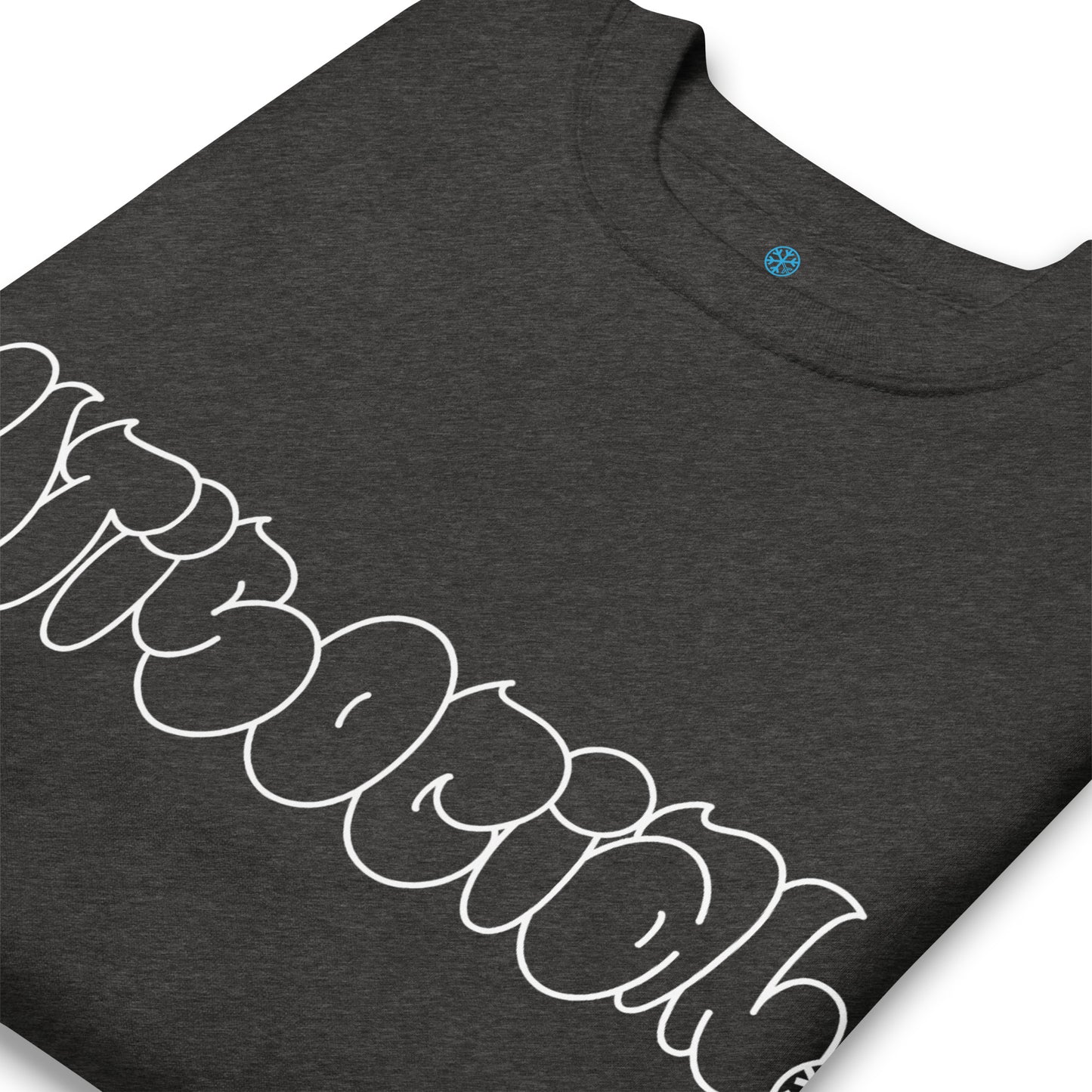 Darkgray-Antisocial Graffiti Hollow Sweatshirt from B.Different Clothing, detail, graffiti-inspired streetwear