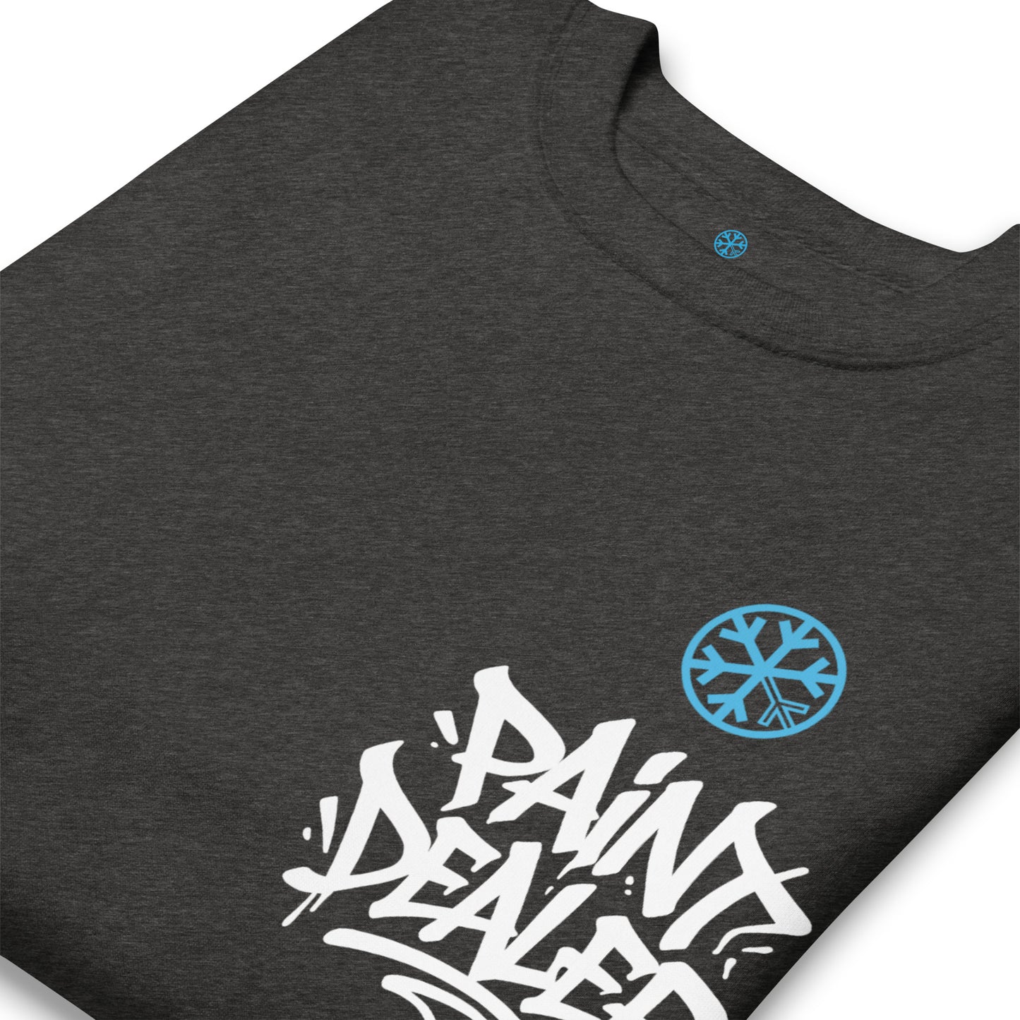 Darkgray-Paint Dealer Graffiti Character Sweatshirt from B.Different Clothing, detail, graffiti-inspired streetwear