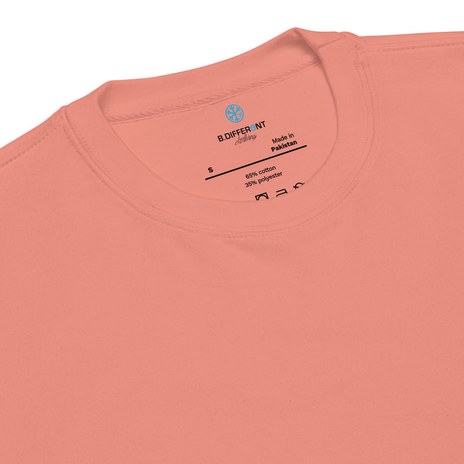 Pink-Outcast Graffiti Tag Sweatshirt from B.Different Clothing, collar, graffiti-inspired streetwear