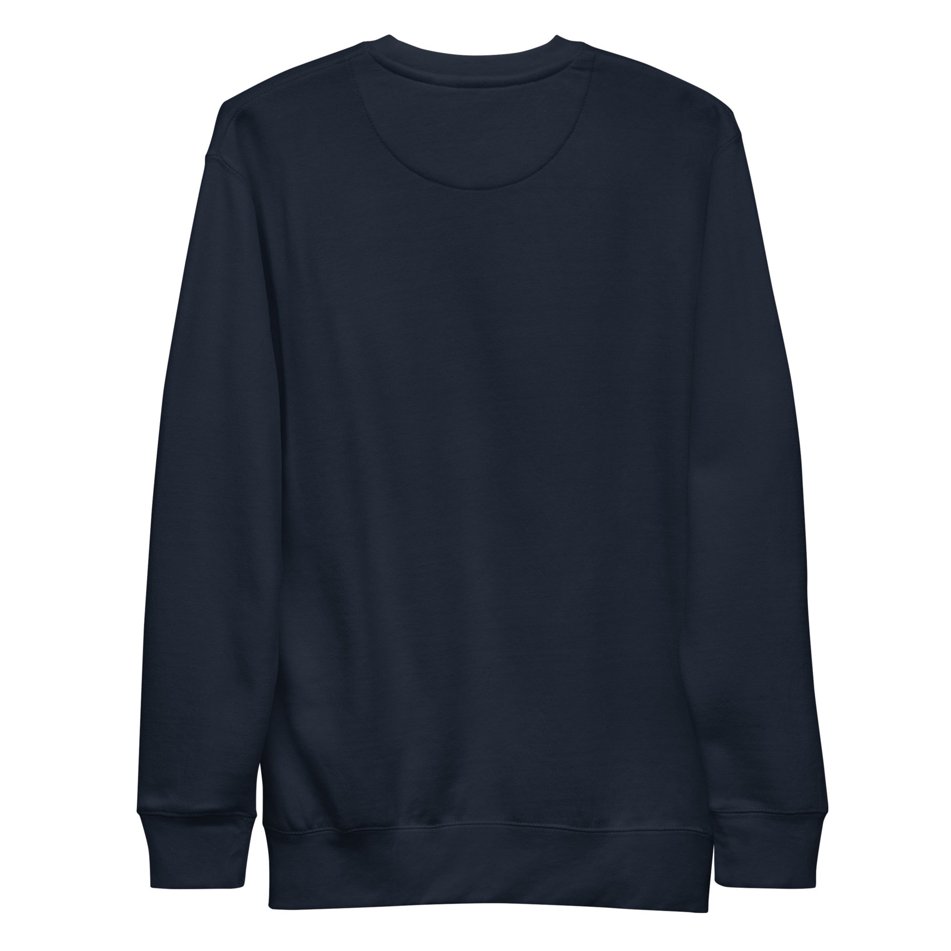 Navy-Bomb The System Graffiti Sweatshirt from B.Different Clothing, back view, graffiti-inspired streetwear