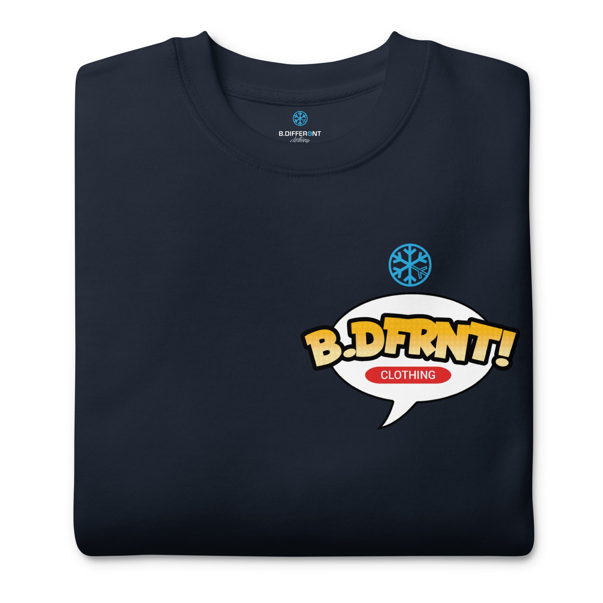 navy-graffiti-artist-vinyl-figure-sweatshirt-front-by-b.different-clothing-graffiti-inspired-independent-streetwear-brand