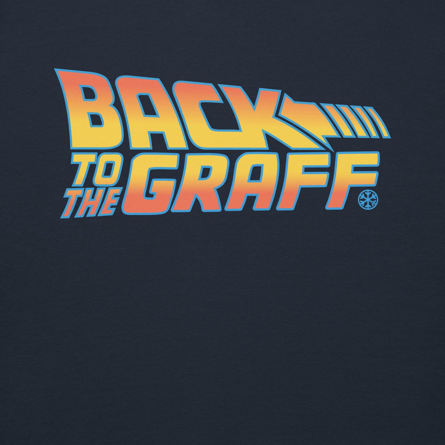 Navy-Back to the Graff Sweatshirt from B.Different Clothing, graphic, graffiti-inspired streetwear