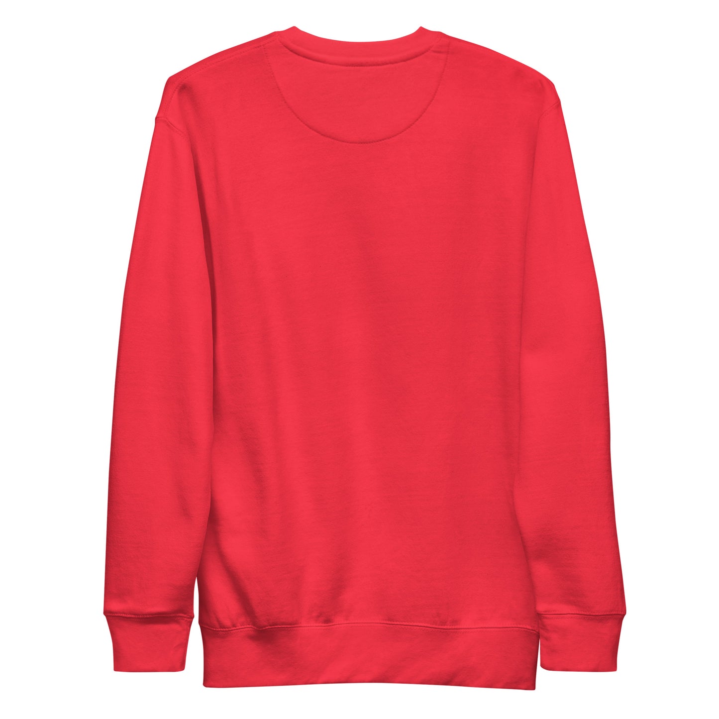 Red-Support Your Local Graffiti Artists Sweatshirt from B.Different Clothing, back view, graffiti-inspired streetwear