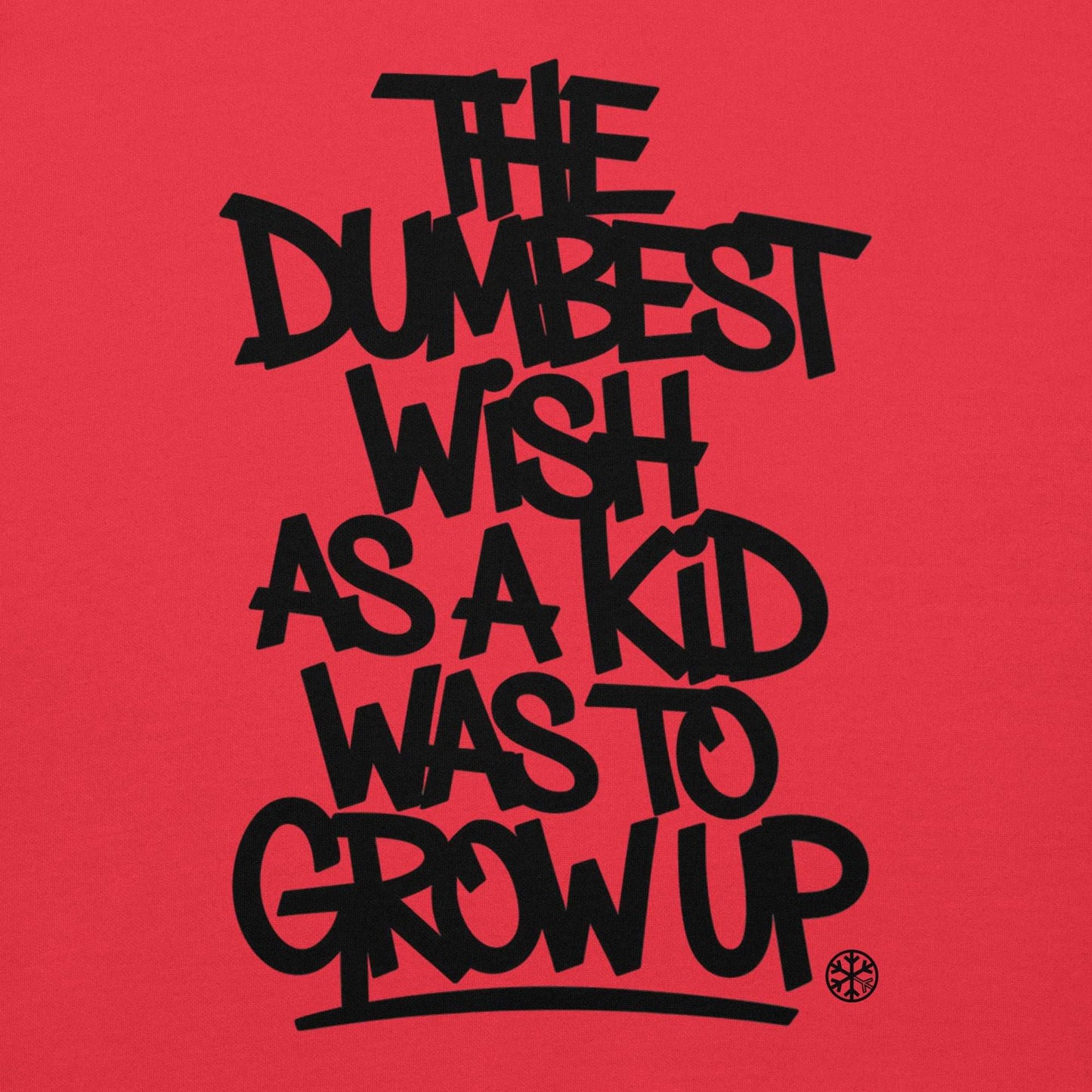 red-the-dumbest-wish-graffiti-tag-sweatshirt-front-by-b.different-clothing-graffiti-inspired-independent-streetwear-brand