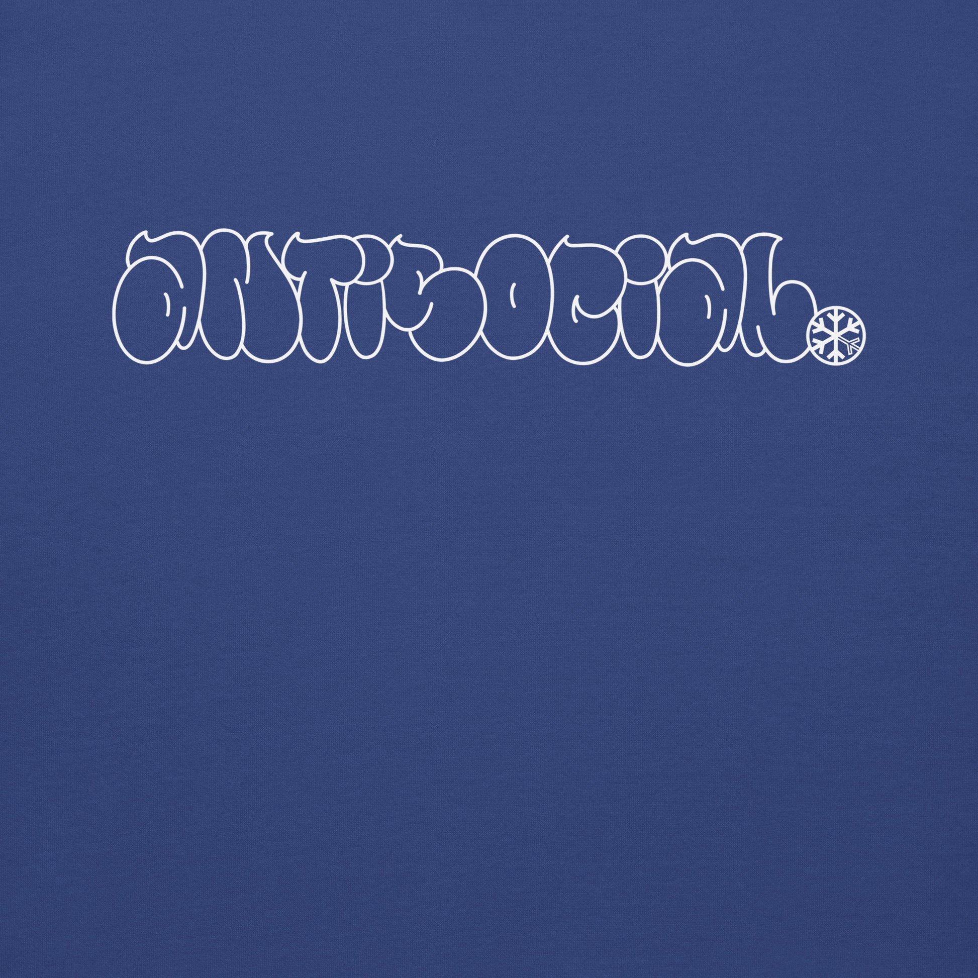 Blue-Antisocial Graffiti Hollow Sweatshirt from B.Different Clothing, graphic, graffiti-inspired streetwear