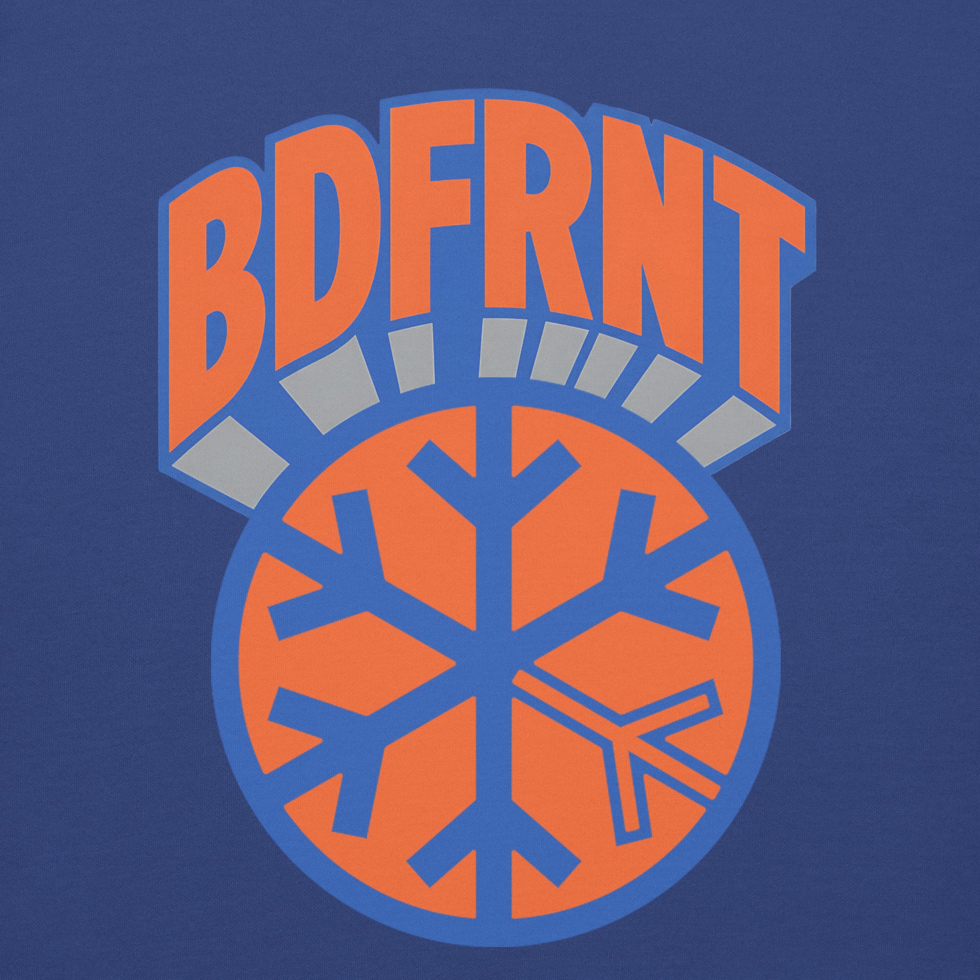 Blue-BDFRNT Logo 1989 Sweatshirt from B.Different Clothing, graphic, graffiti-inspired streetwear