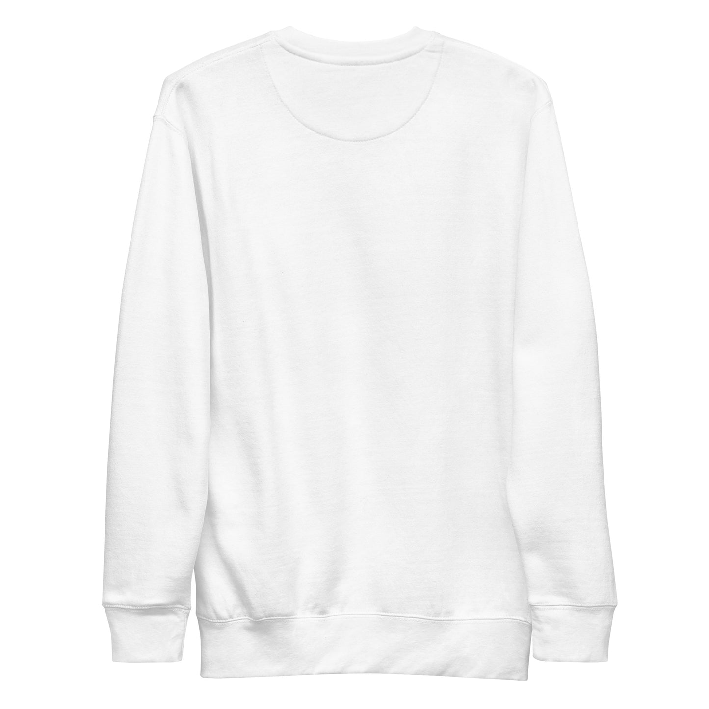 White-Rizz 'Em With The 'Tism Graffiti Sweatshirt from B.Different Clothing, back view, graffiti-inspired streetwear