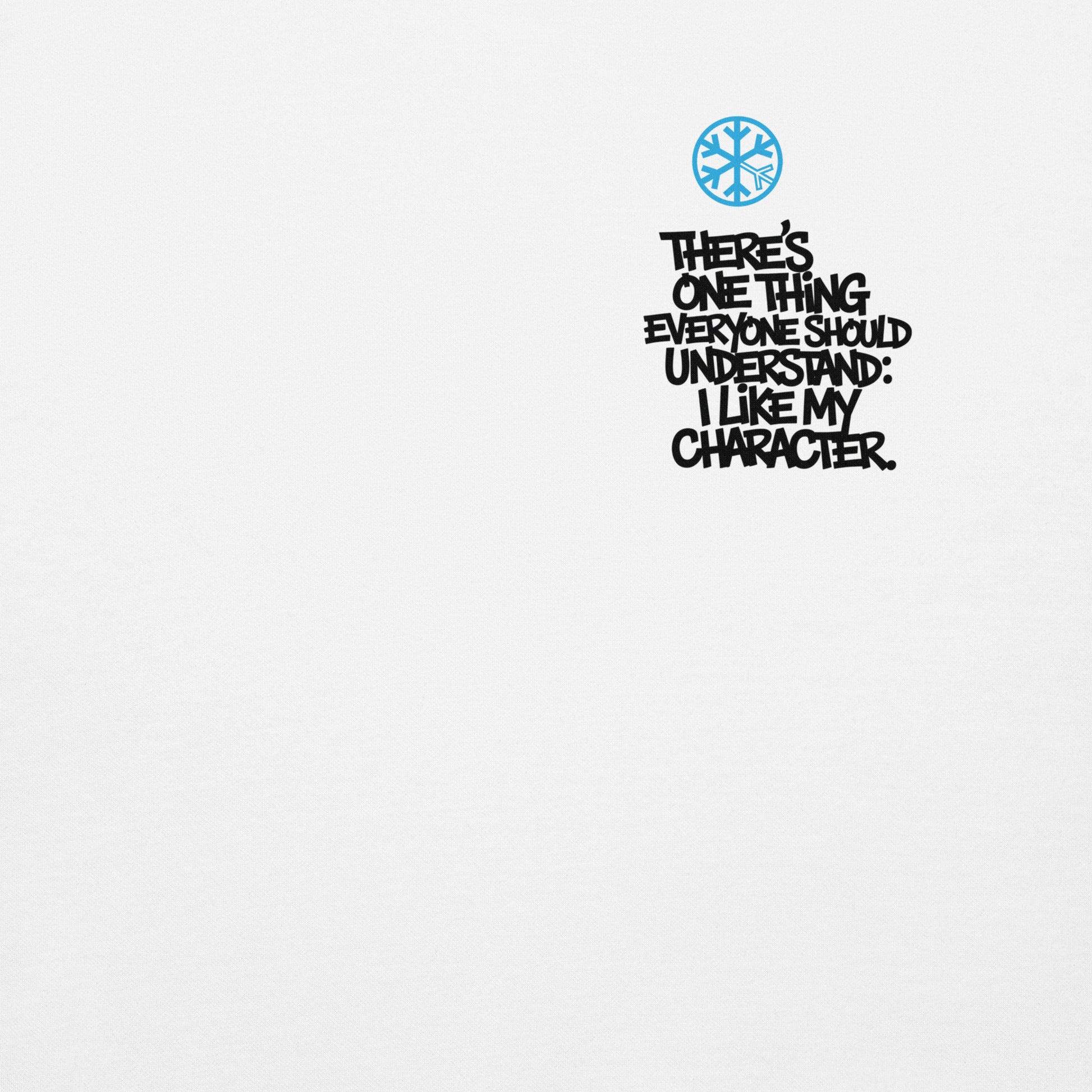 White-Dennis Graffiti Sweatshirt from B.Different Clothing, front graphic, graffiti-inspired streetwear