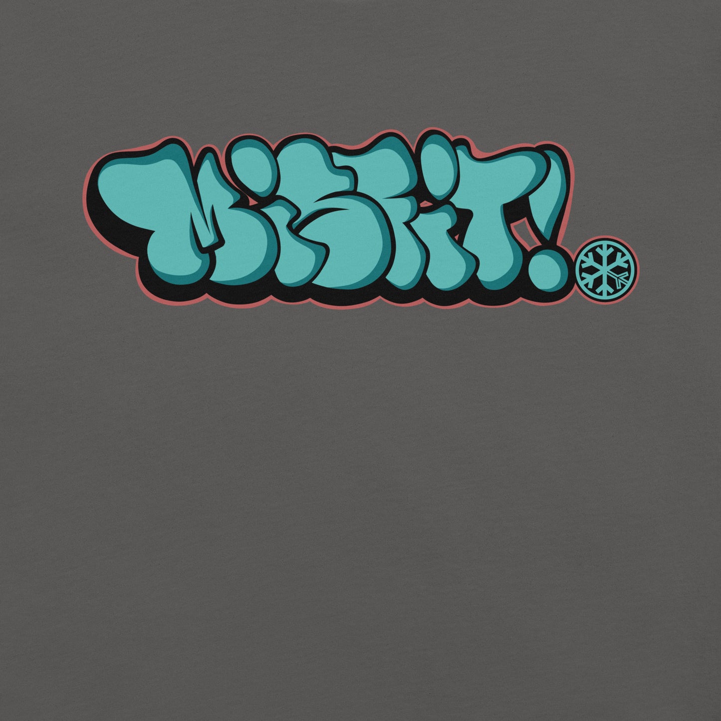 Gray-Misfit Graffiti Throwie Tee from B.Different Clothing, graphic, graffiti-inspired streetwear t-shirt