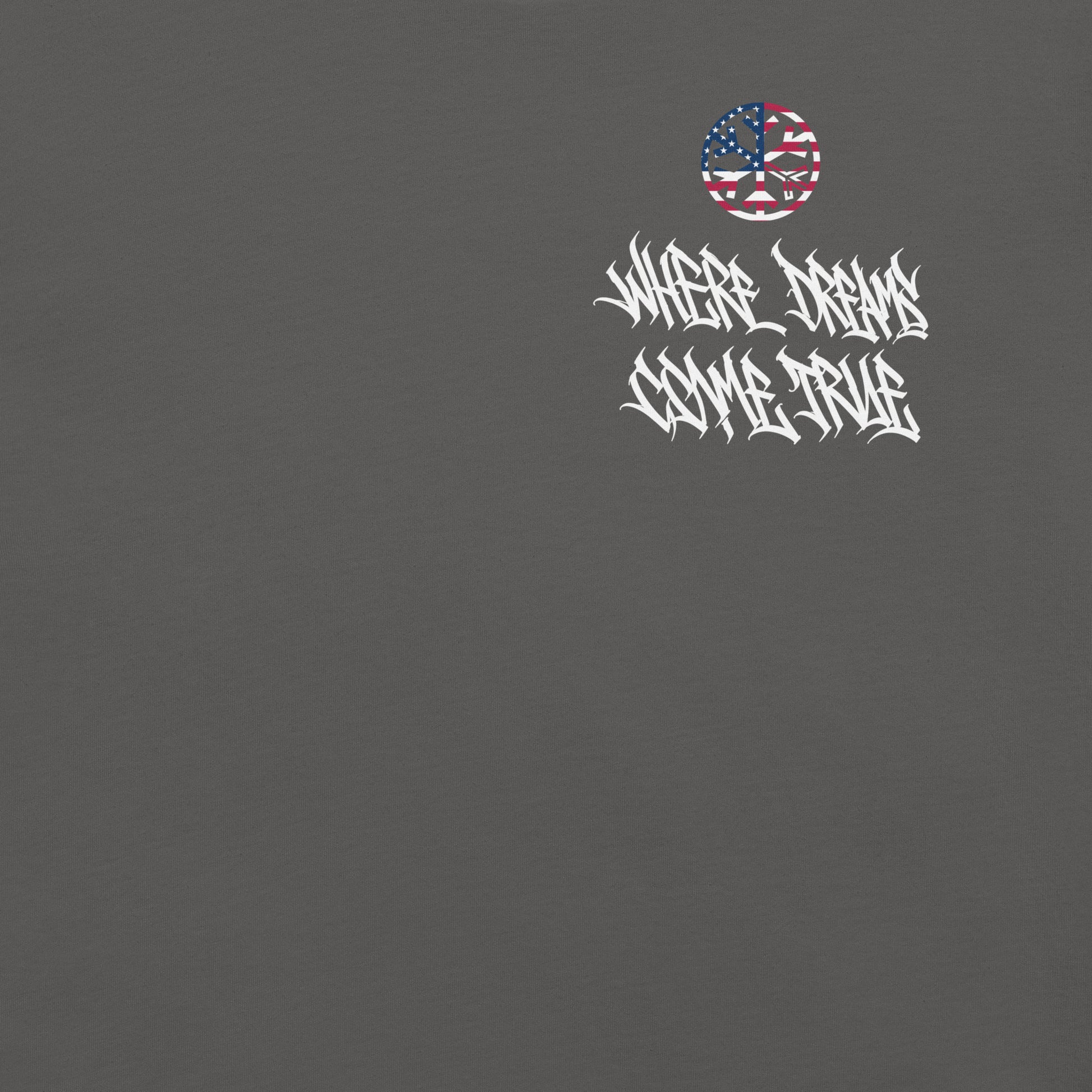 Gray-Flag Graffiti Hoodie from B.Different Clothing, front graphic, graffiti-inspired streetwear, oversized heavyweight