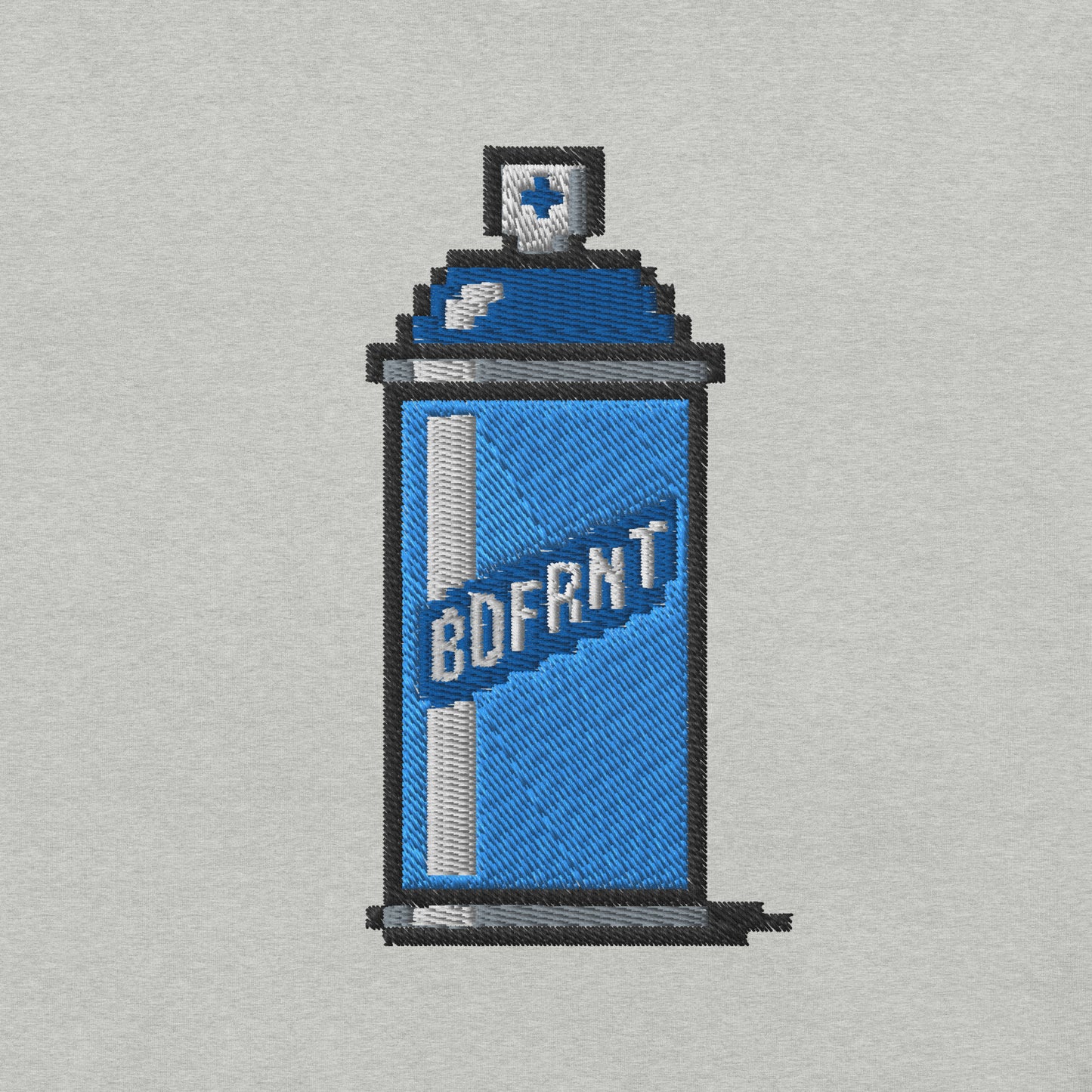 Gray-Pixel Spray Can Graffiti Tee from B.Different Clothing, graphic, graffiti-inspired streetwear oversized heavyweight t-shirt