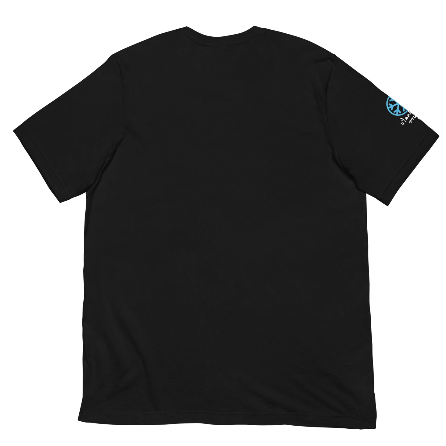 Black-Leonardo da Vinci Tee from B.Different Clothing, back view, graffiti-inspired streetwear t-shirt
