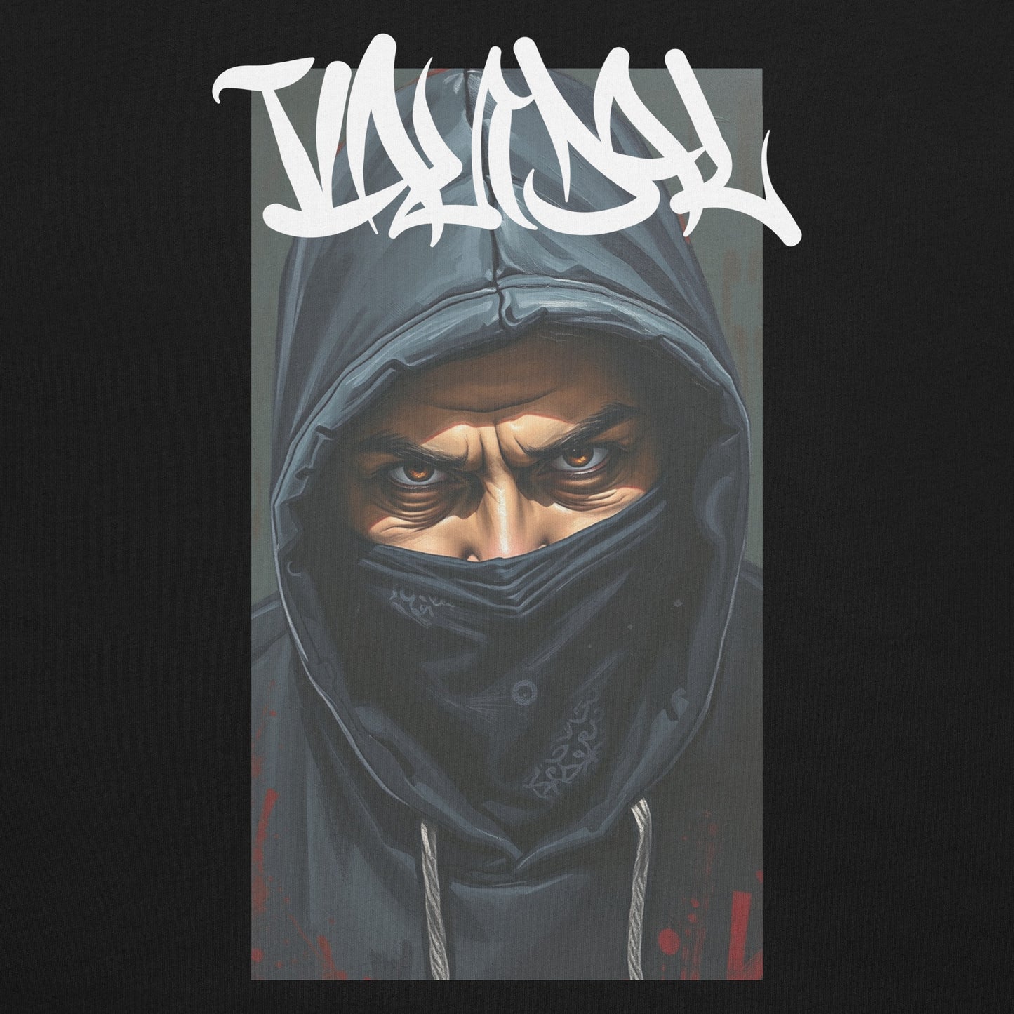 Black-Vandal Graffiti Writer Tee from B.Different Clothing, graphic, graffiti-inspired streetwear t-shirt