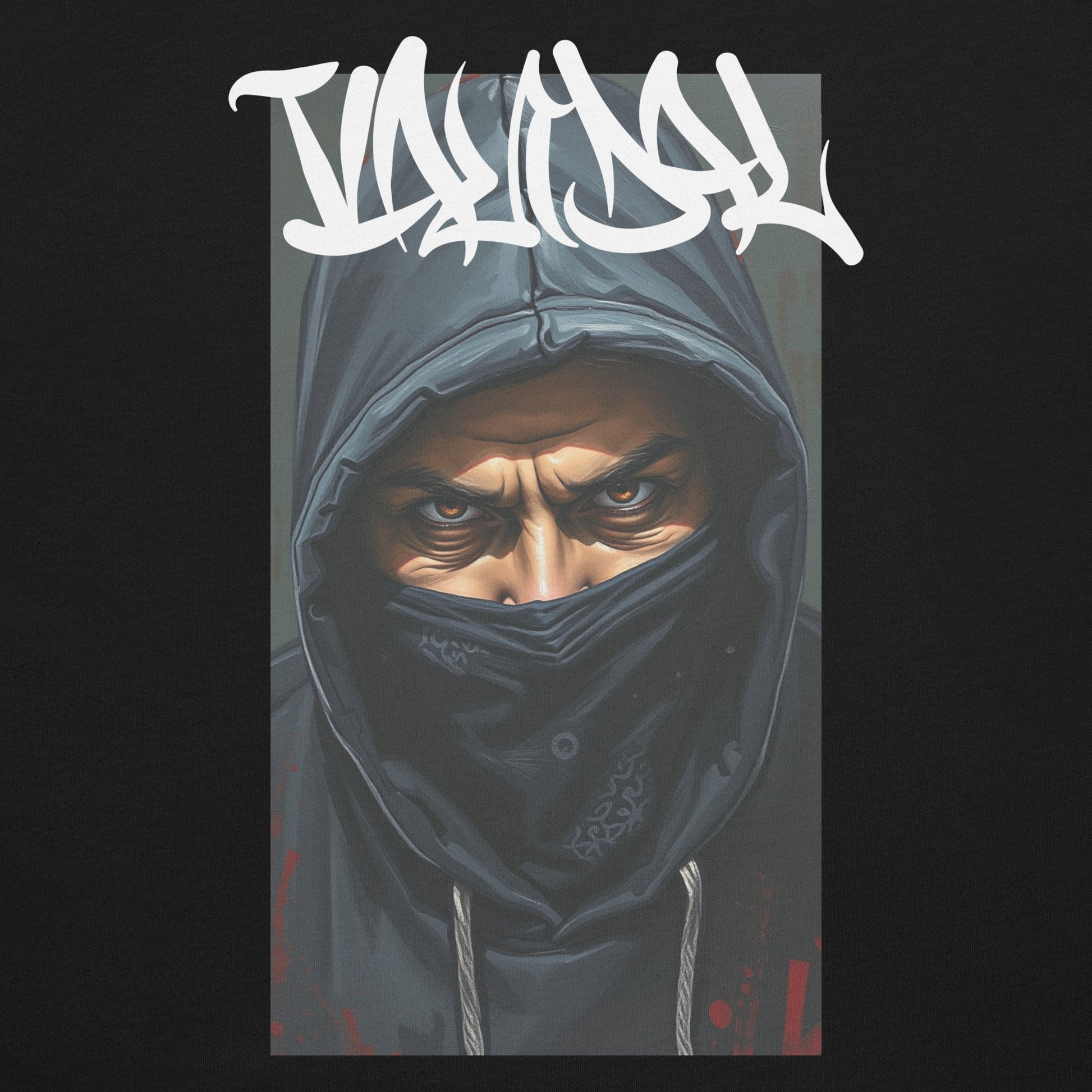 Black-Vandal Graffiti Writer Tee from B.Different Clothing, graphic, graffiti-inspired streetwear t-shirt