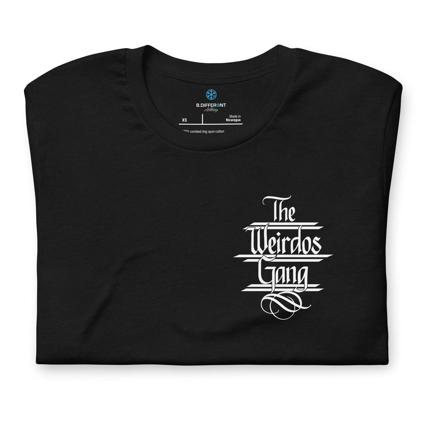black-the-weirdos-gang-tee-front-by-b.different-clothing-graffiti-inspired-independent-streetwear-brand