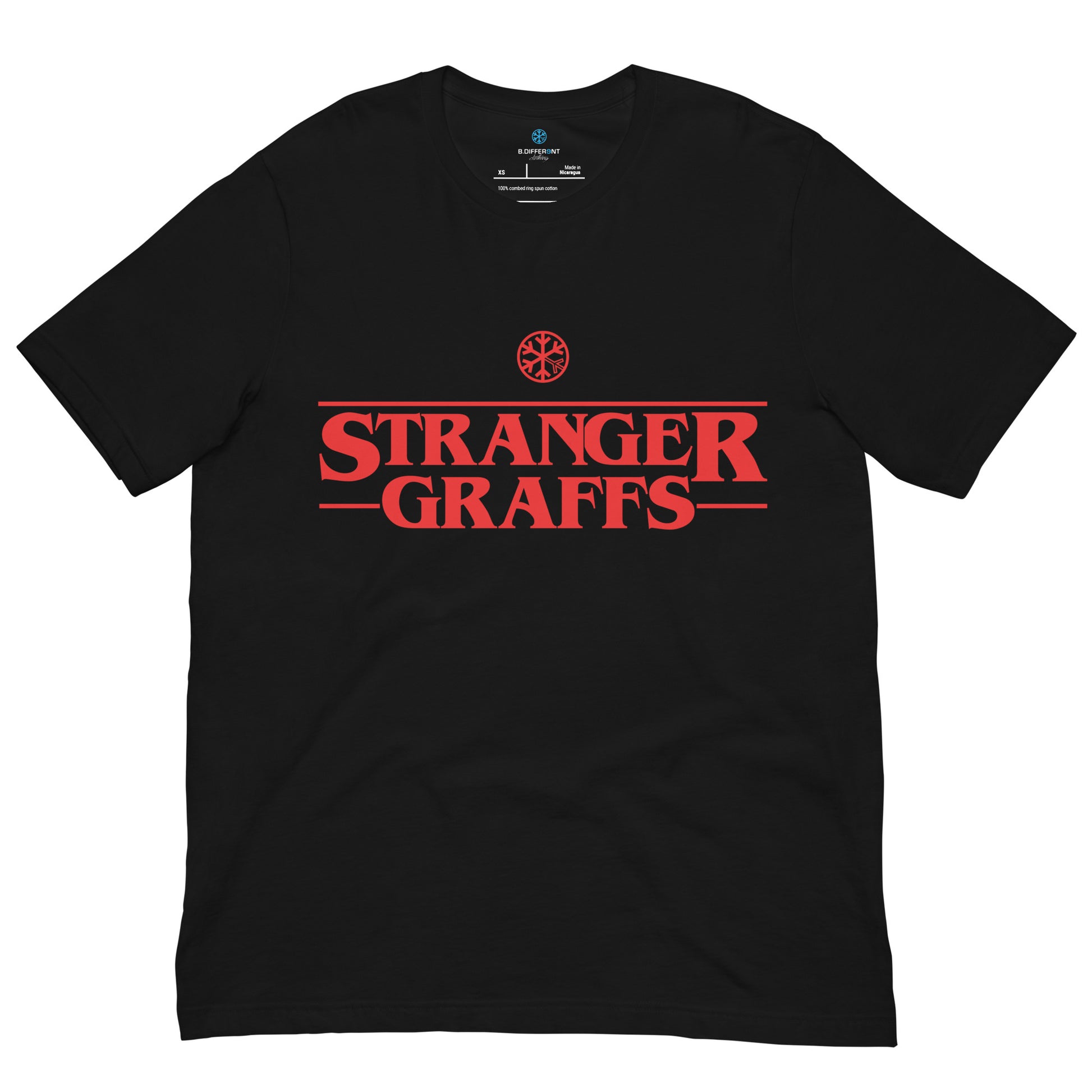 black-stranger-graffs-tee-front-by-b.different-clothing-graffiti-inspired-independent-streetwear-brand