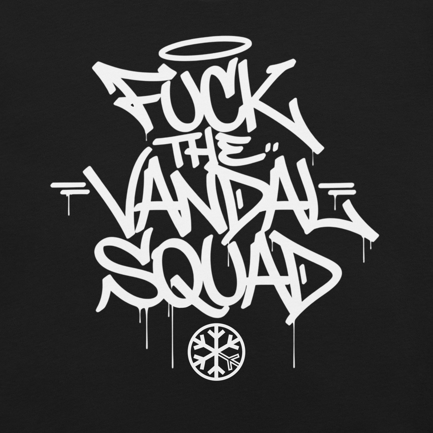 Black-Fuck The Vandal Squad Graffiti Tee from B.Different Clothing, graphic, graffiti-inspired streetwear t-shirt