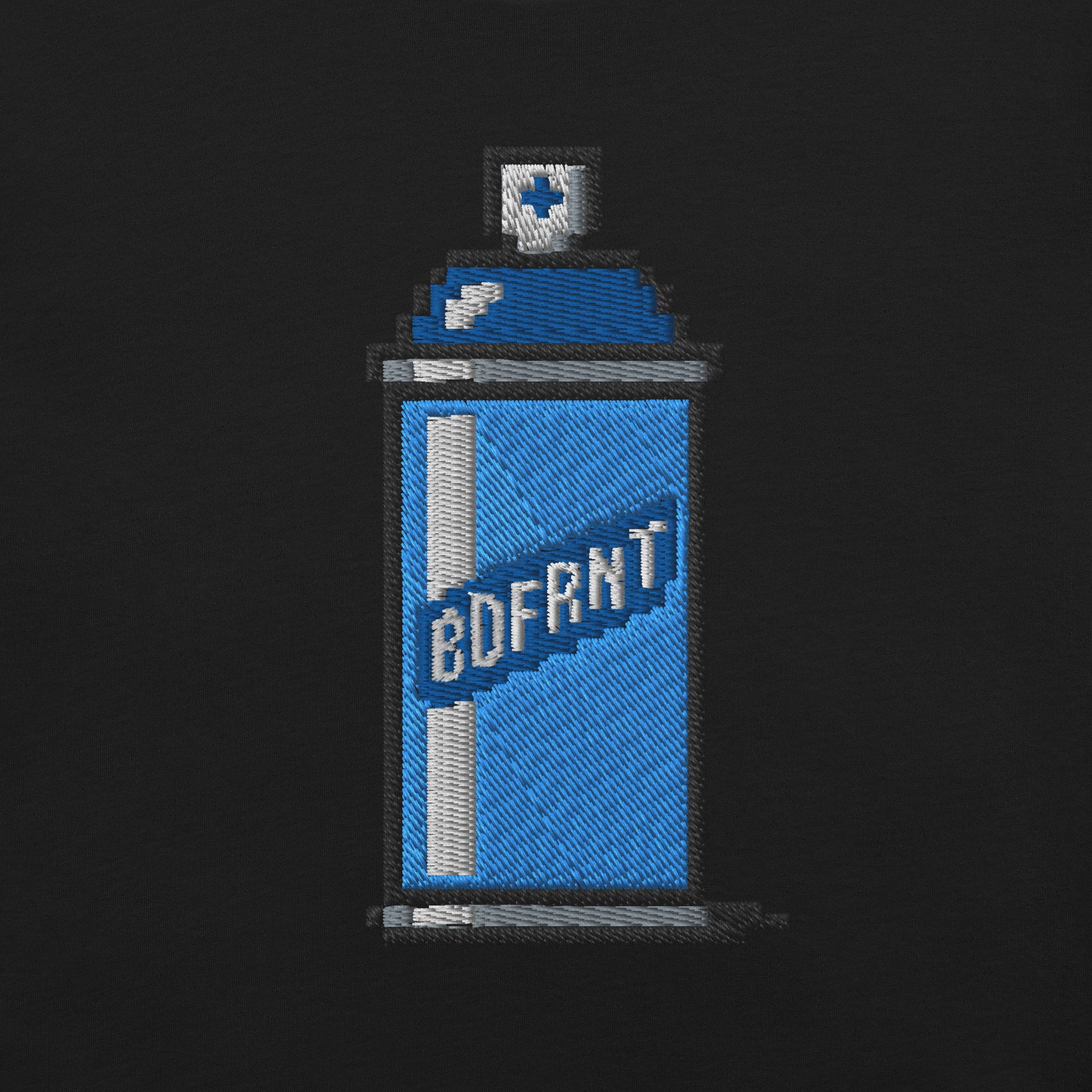 Black-Pixel Spray Can Graffiti Tee from B.Different Clothing, graphic, graffiti-inspired streetwear oversized heavyweight t-shirt