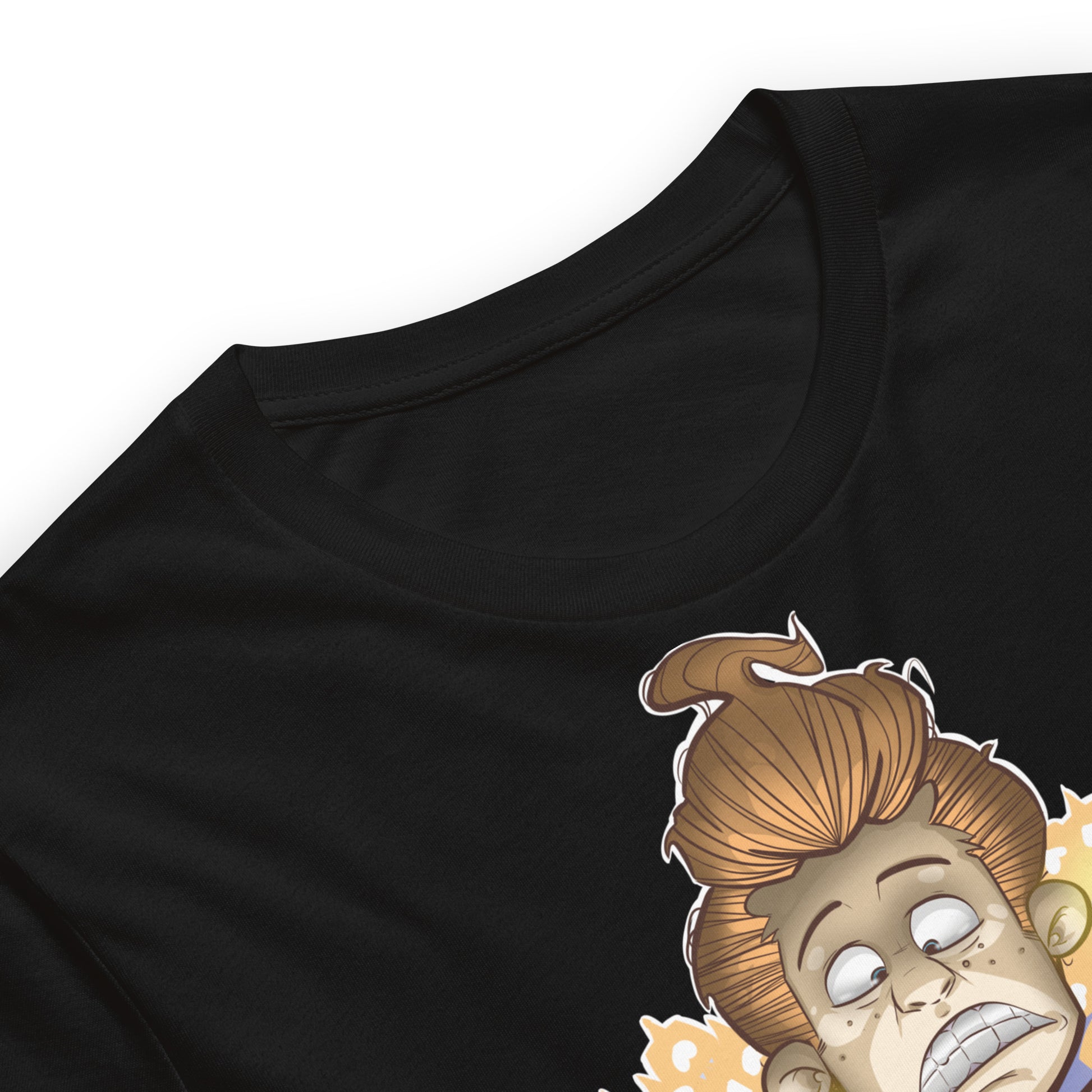 Black-Social Suicide Tee from B.Different Clothing, collar, graffiti-inspired streetwear t-shirt