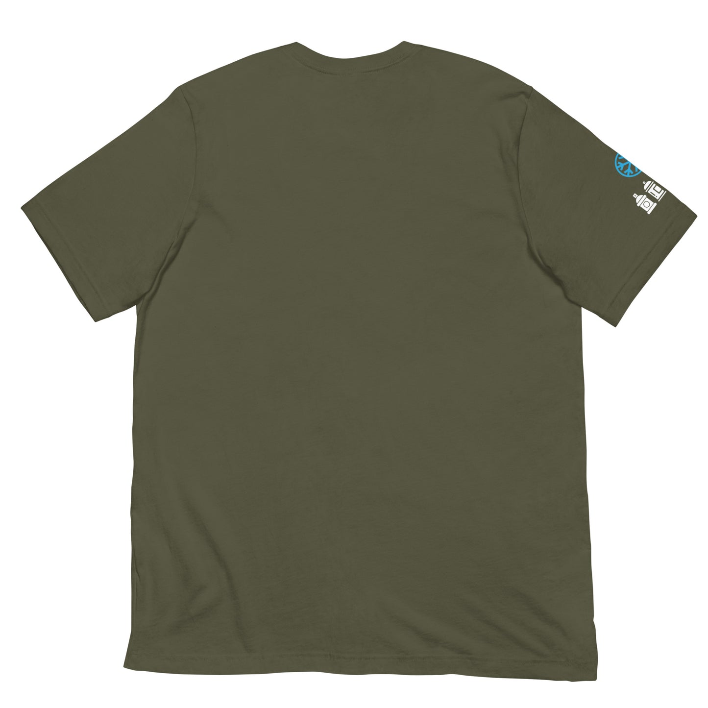 Green-Get Down Graffiti Tag Tee from B.Different Clothing, back view, graffiti-inspired streetwear t-shirt