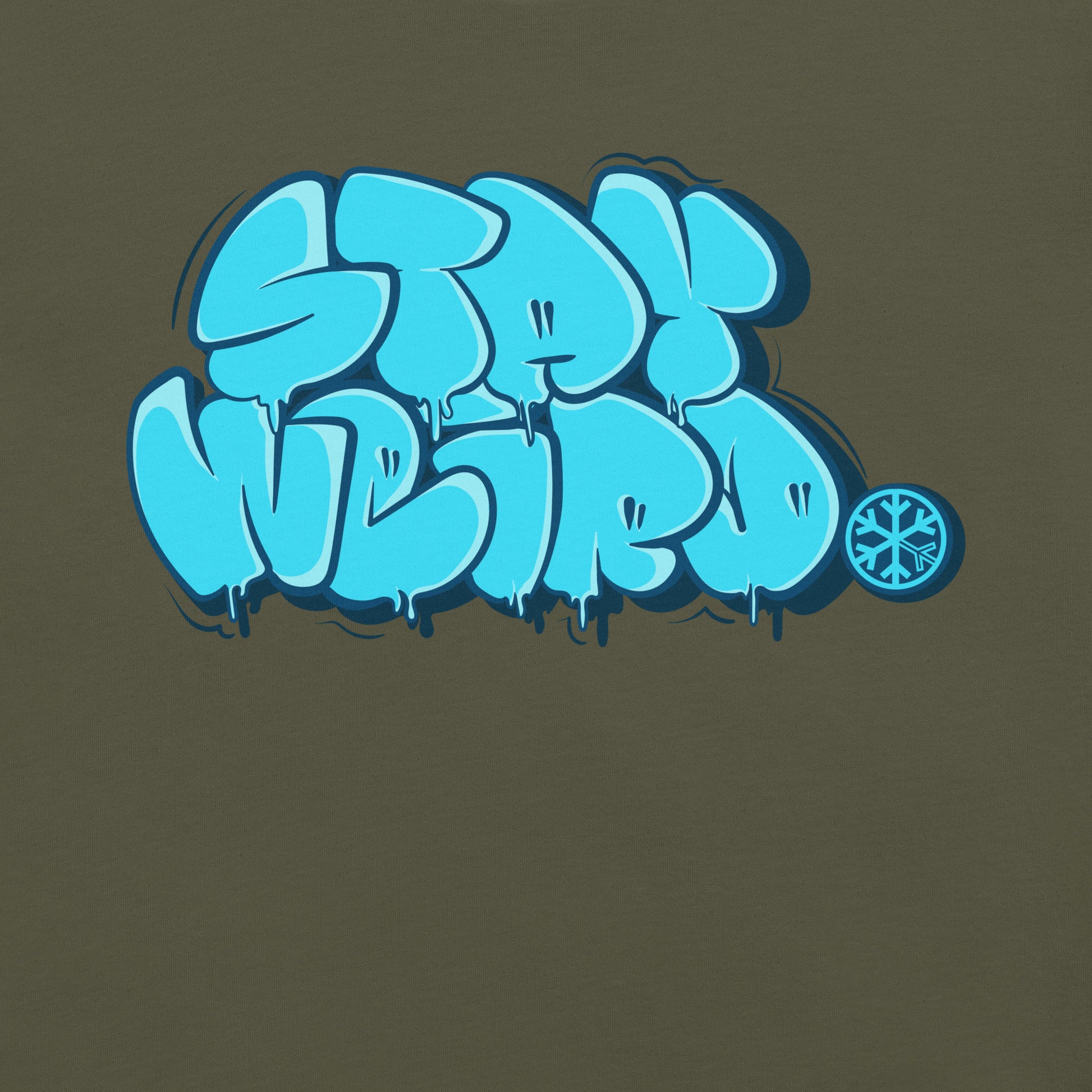 Green-Stay Weird Graffiti Throw-up Tee from B.Different Clothing, graphic, graffiti-inspired streetwear t-shirt